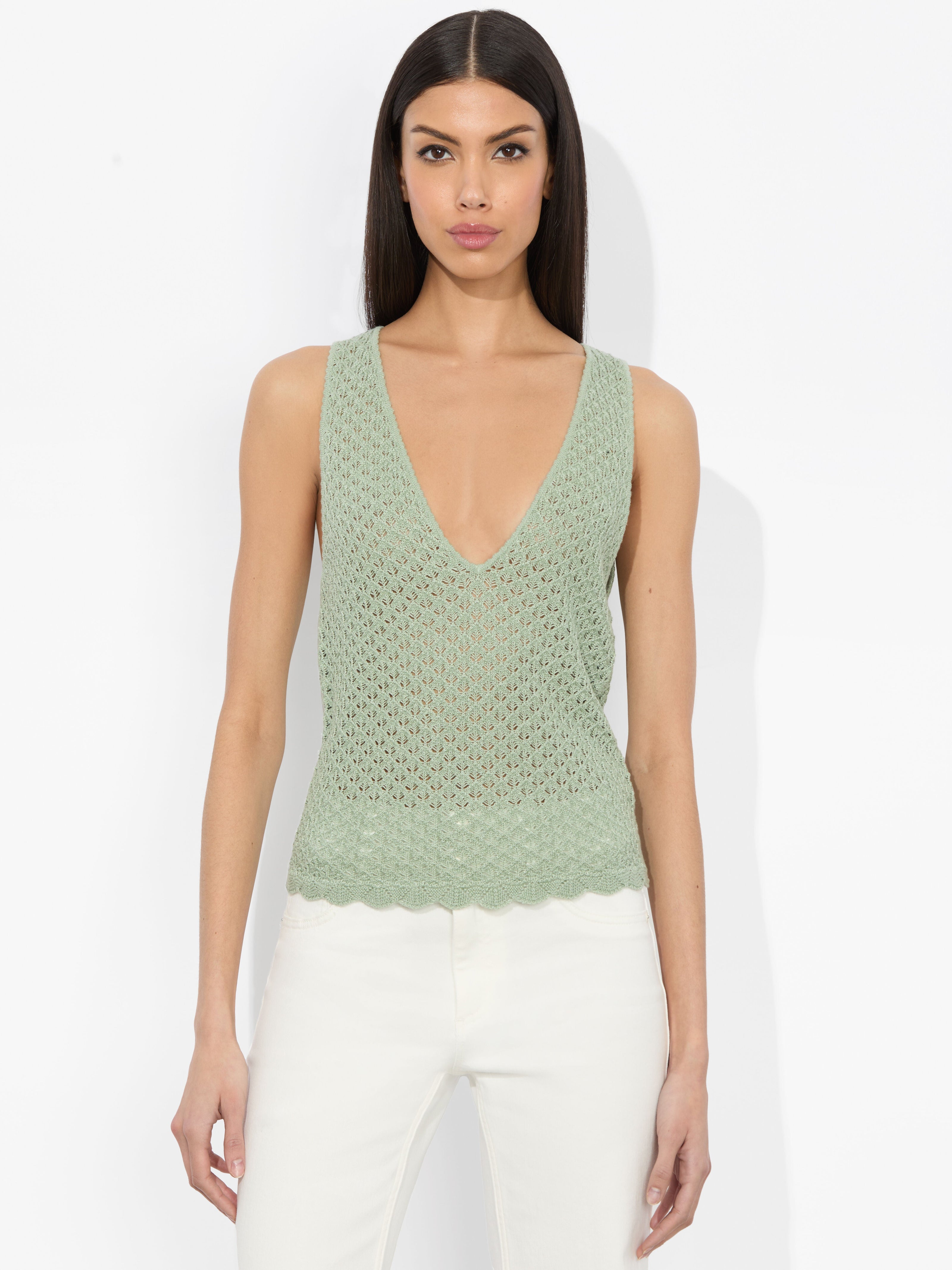 ANNALISE POINTELLE TANK-ALICE + OLIVIA