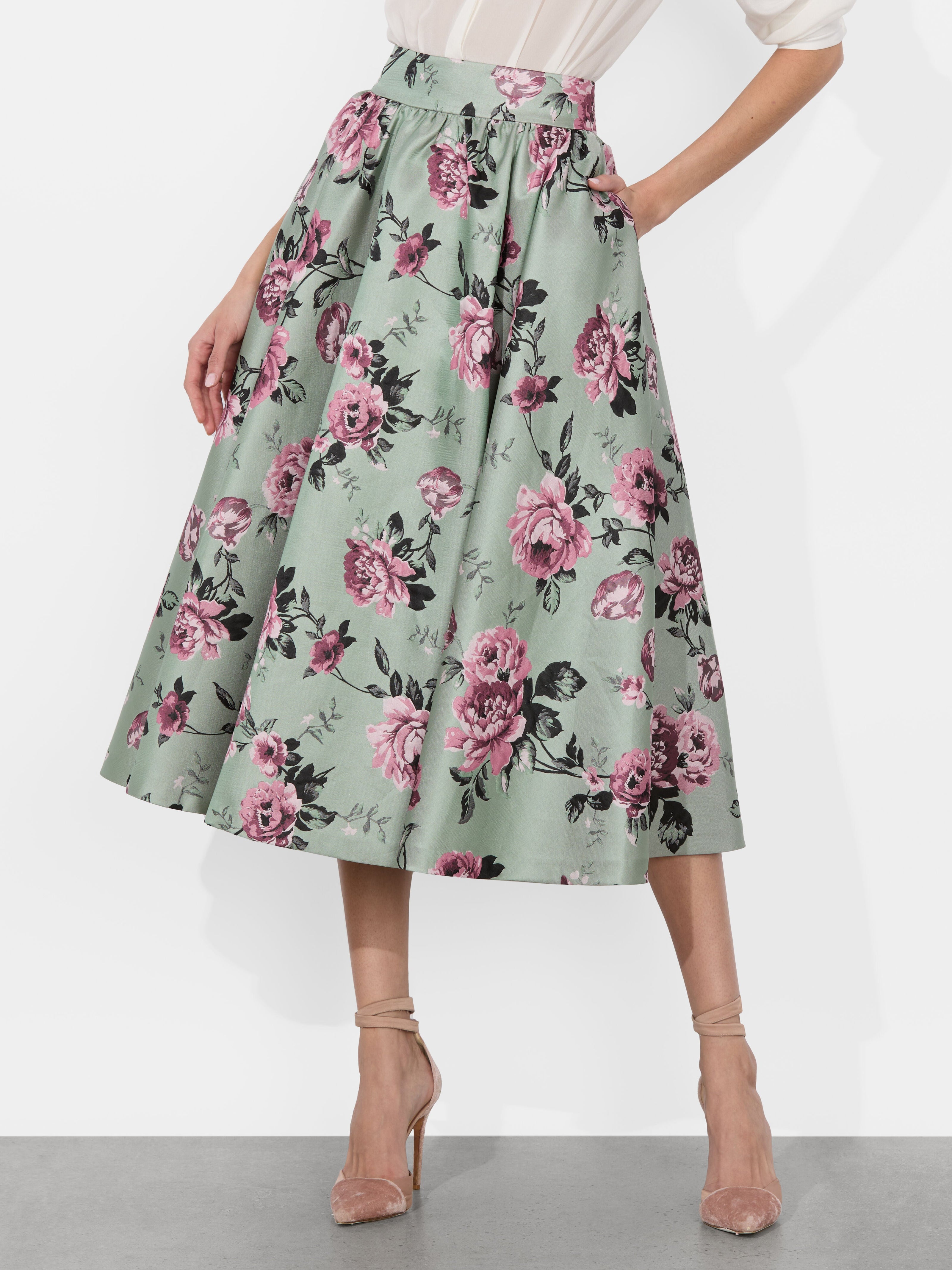NILDA VOLUMINOUS SKIRT-ALICE + OLIVIA