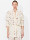 FINELY EYELET OVERSIZED BUTTON DOWN-ALICE + OLIVIA