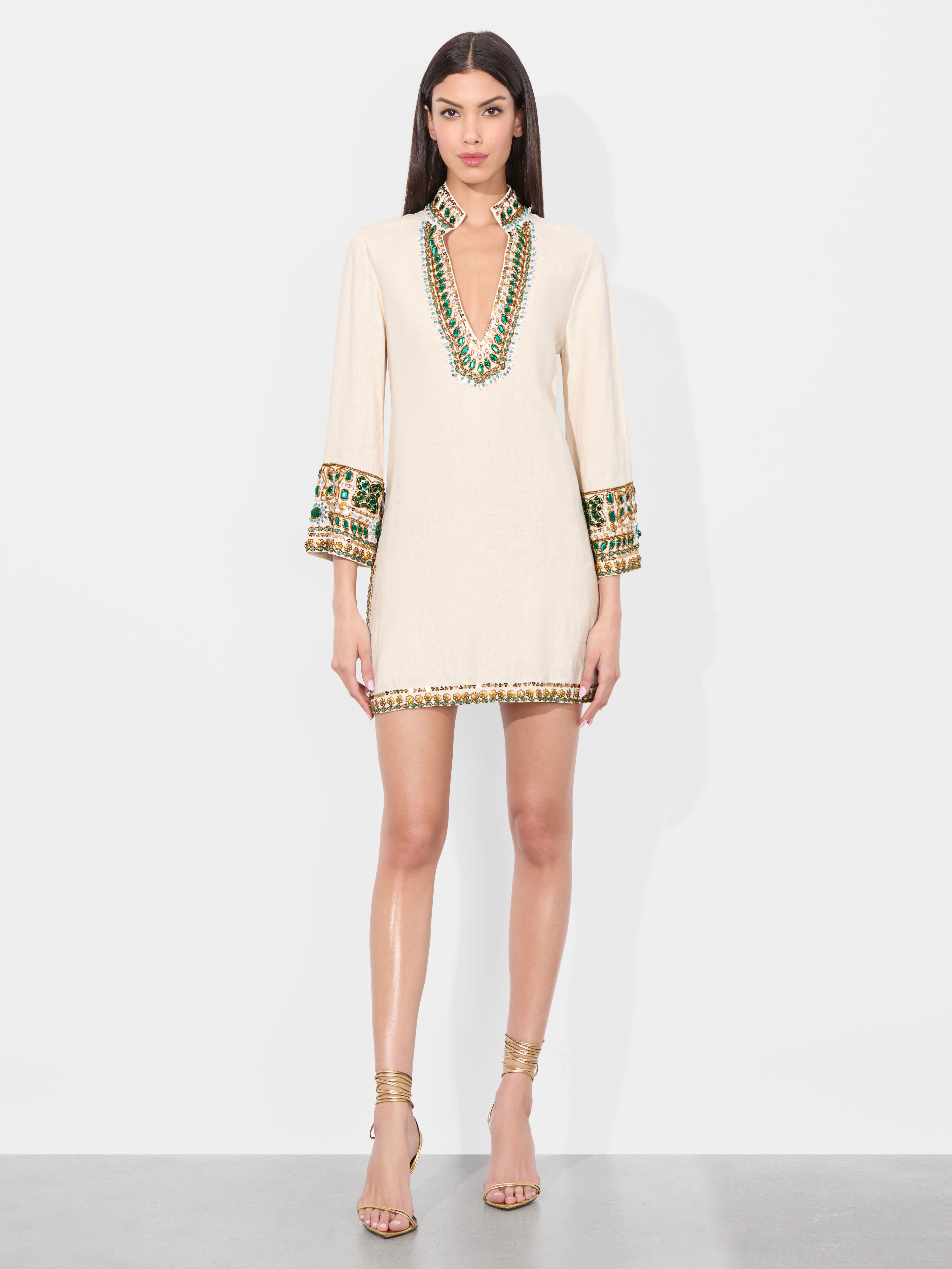 ELEONORA EMBELLISHED TUNIC DRESS-ALICE + OLIVIA
