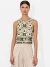 AMAL EMBELLISHED TANK-ALICE + OLIVIA