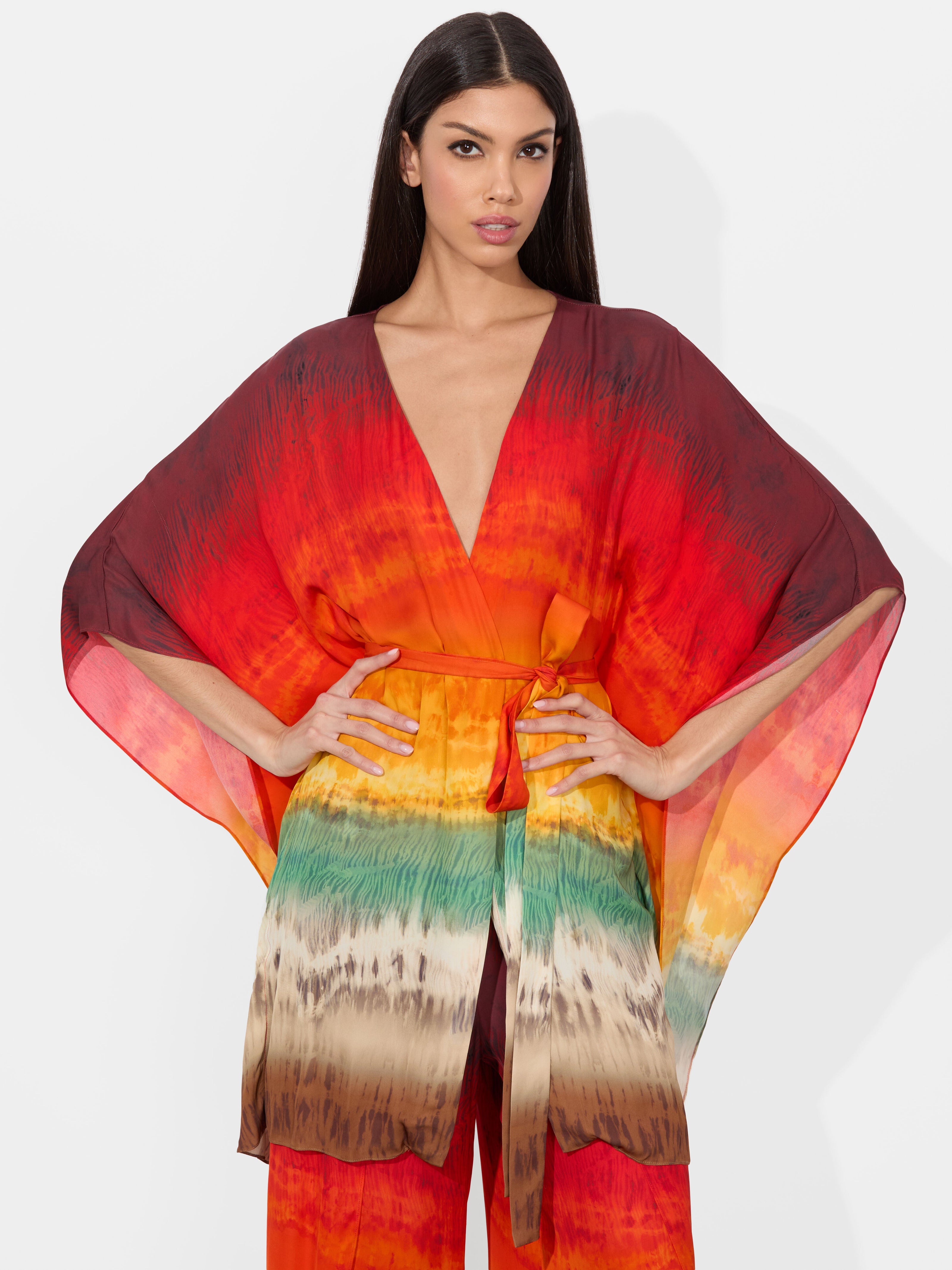 MARVA BELTED MINI KAFTAN-ALICE + OLIVIA