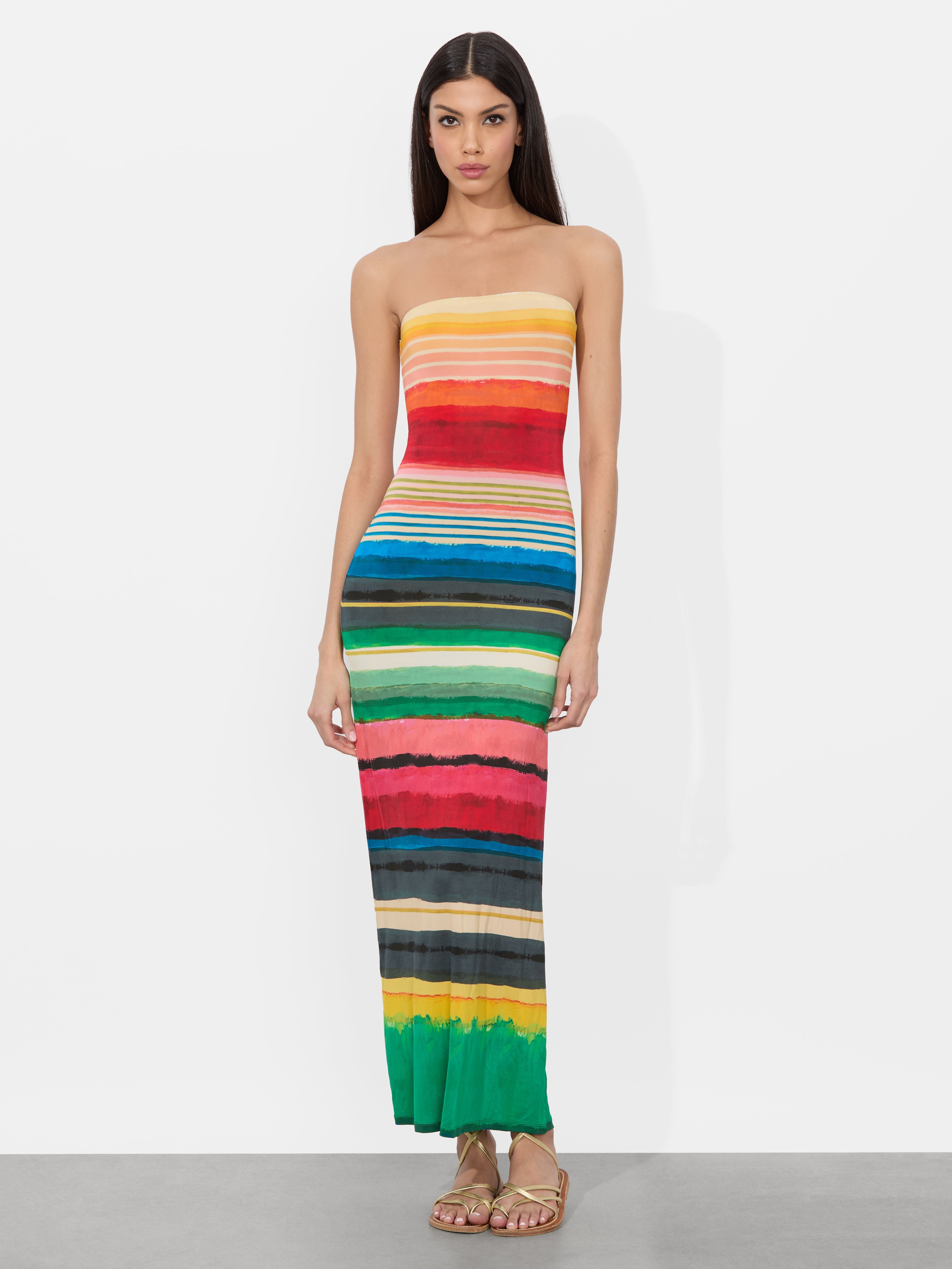 DELORA STRAPLESS MAXI DRESS-ALICE + OLIVIA