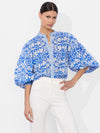 APRIL PRINTED BLOUSE-ALICE + OLIVIA