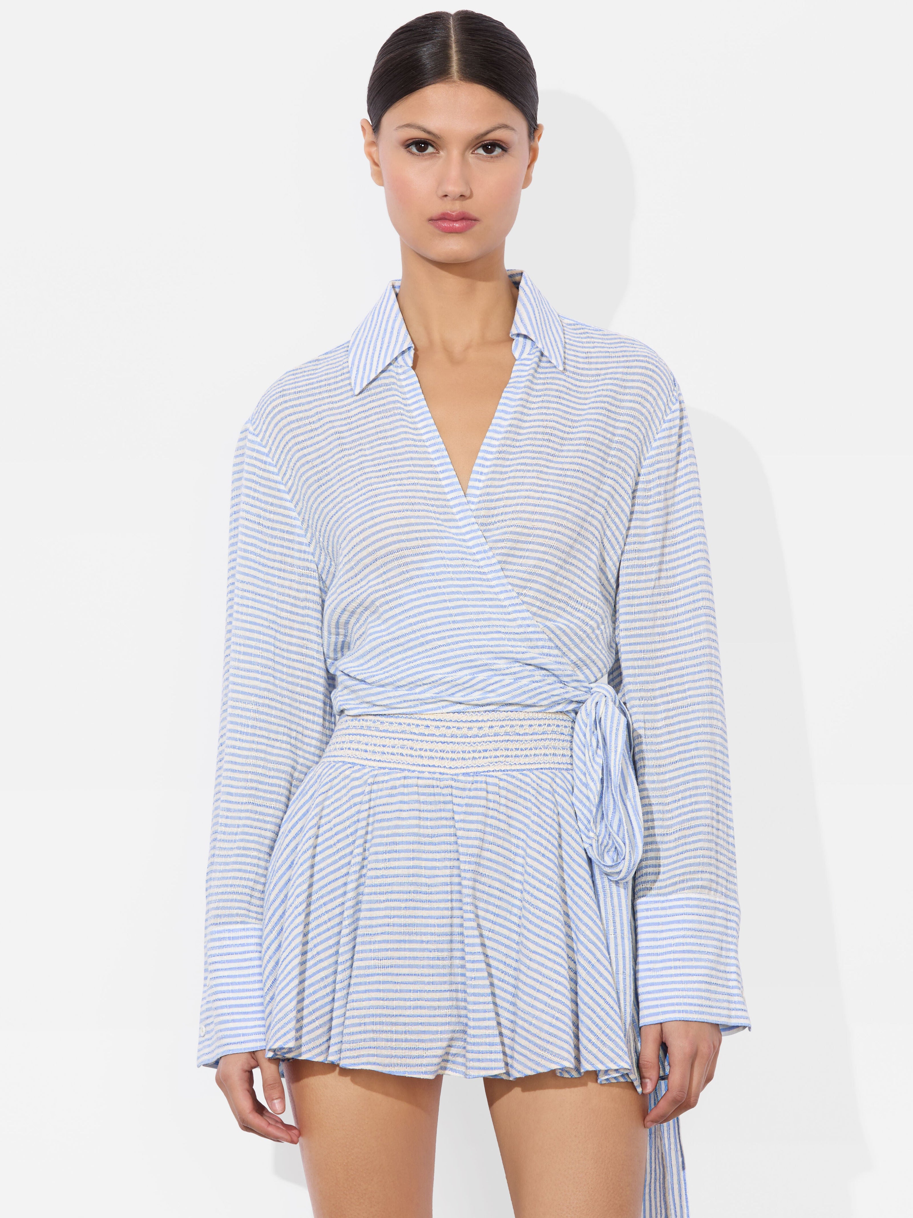 HANNON WRAP TOP-ALICE + OLIVIA