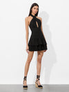 EVELINA LINEN MINI DRESS-ALICE + OLIVIA
