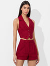 DONNA LINEN VEST-ALICE + OLIVIA