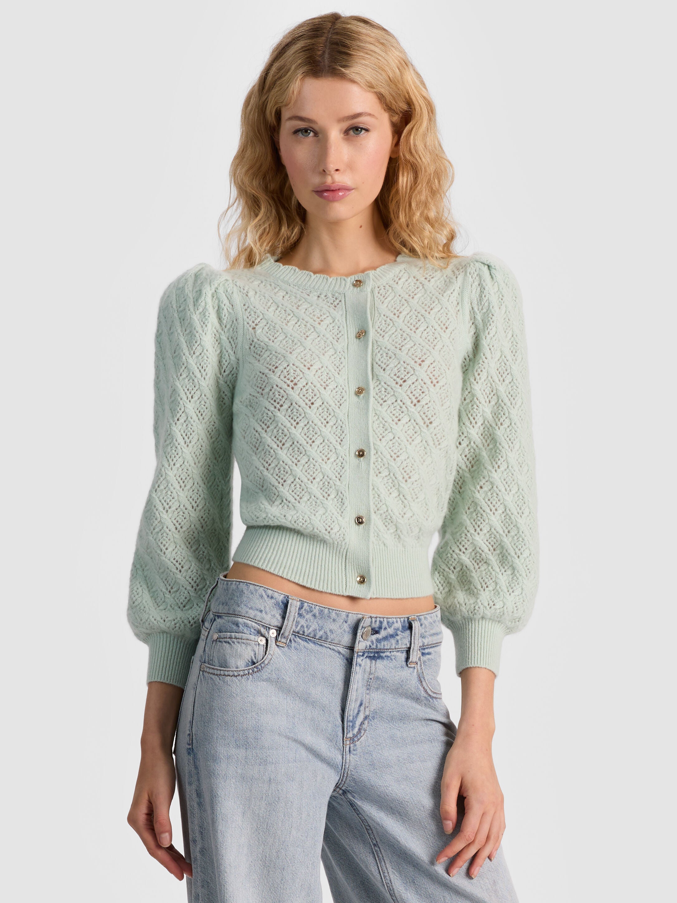 DORIS POINTELLE CARDIGAN-ALICE + OLIVIA
