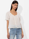 ODETTE PINTUCK BLOUSE-ALICE + OLIVIA