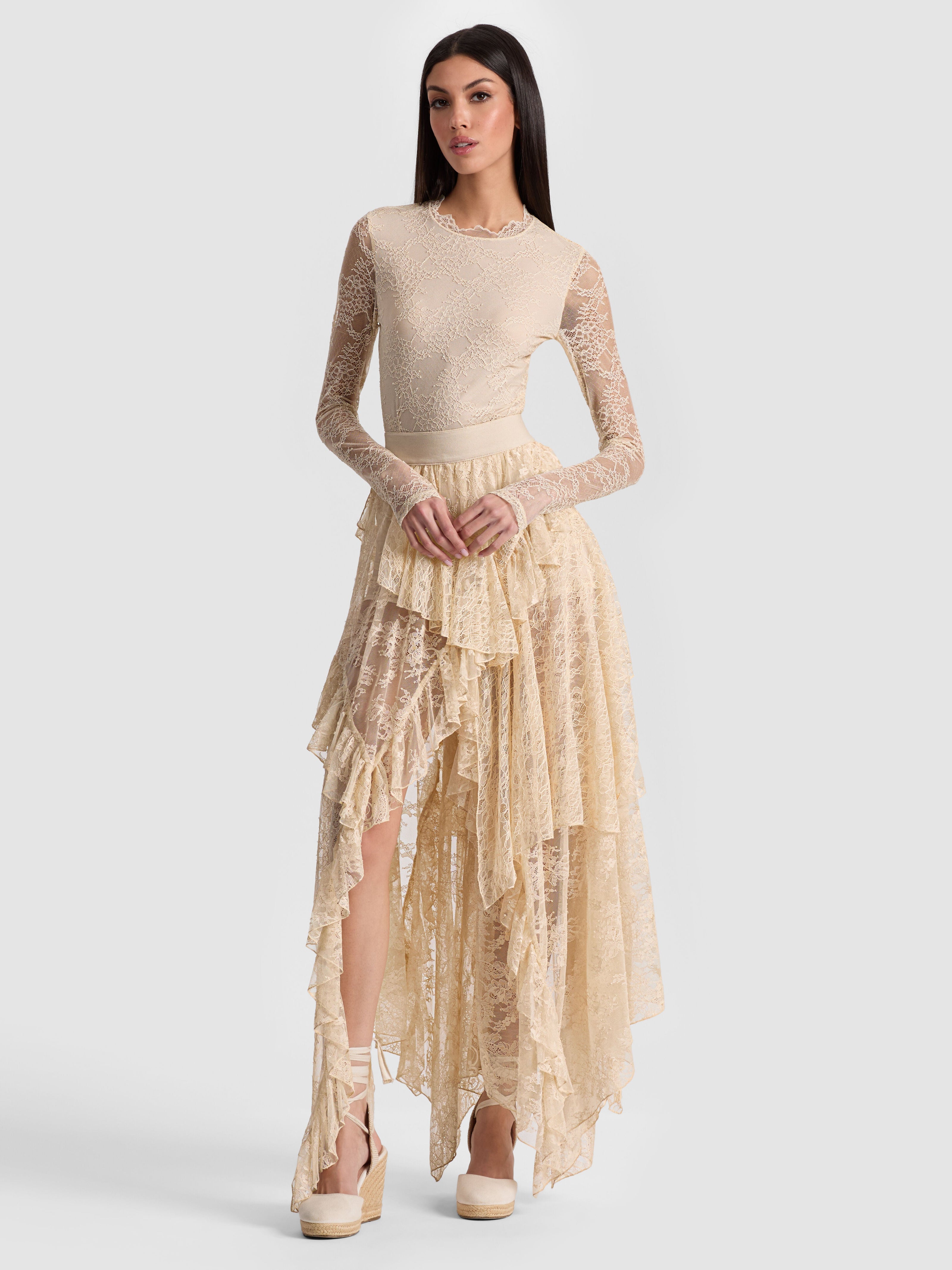 TAEYN LACE BODYSUIT-ALICE + OLIVIA