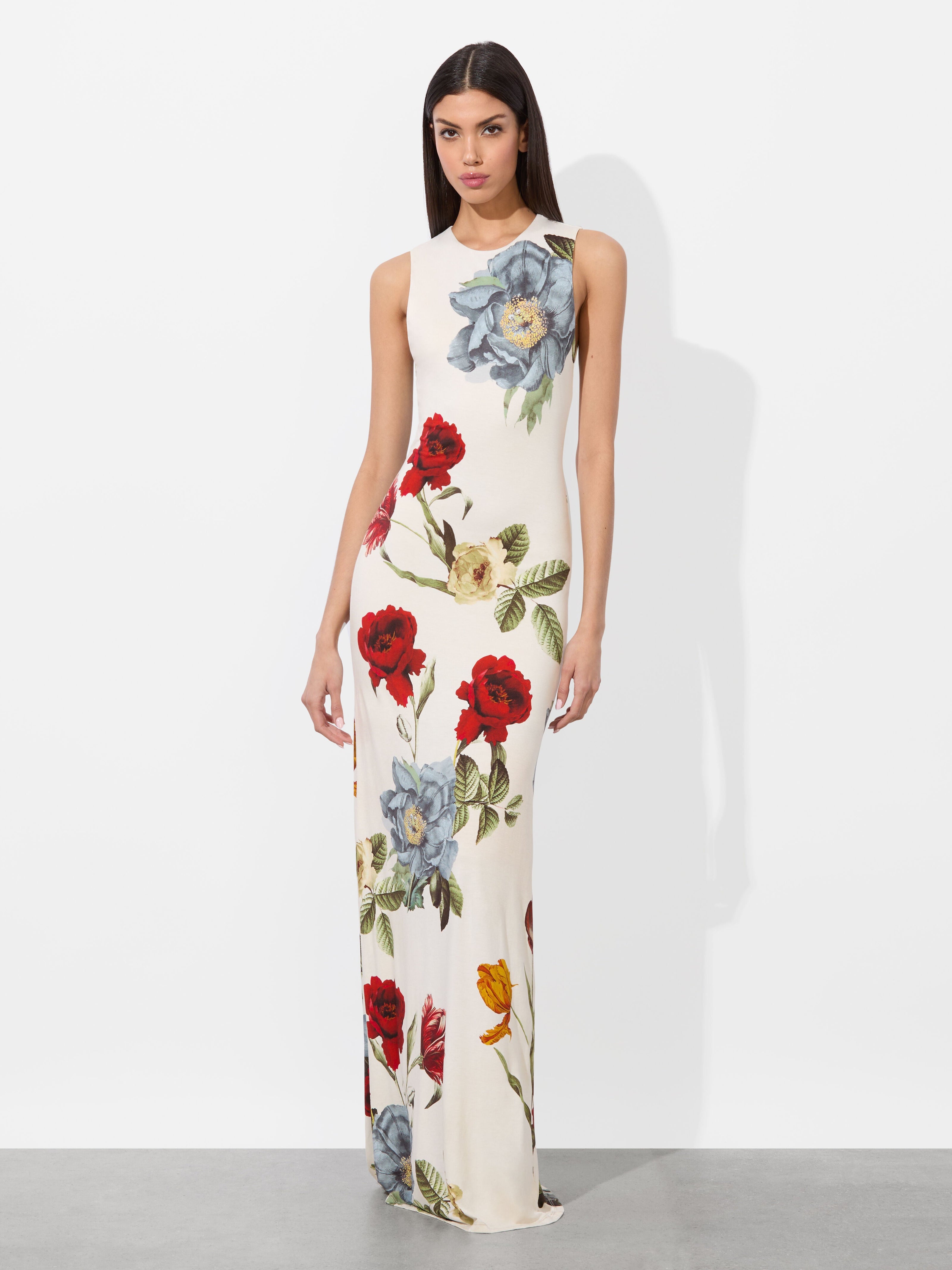 DELORA OPEN BACK MAXI DRESS-ALICE + OLIVIA
