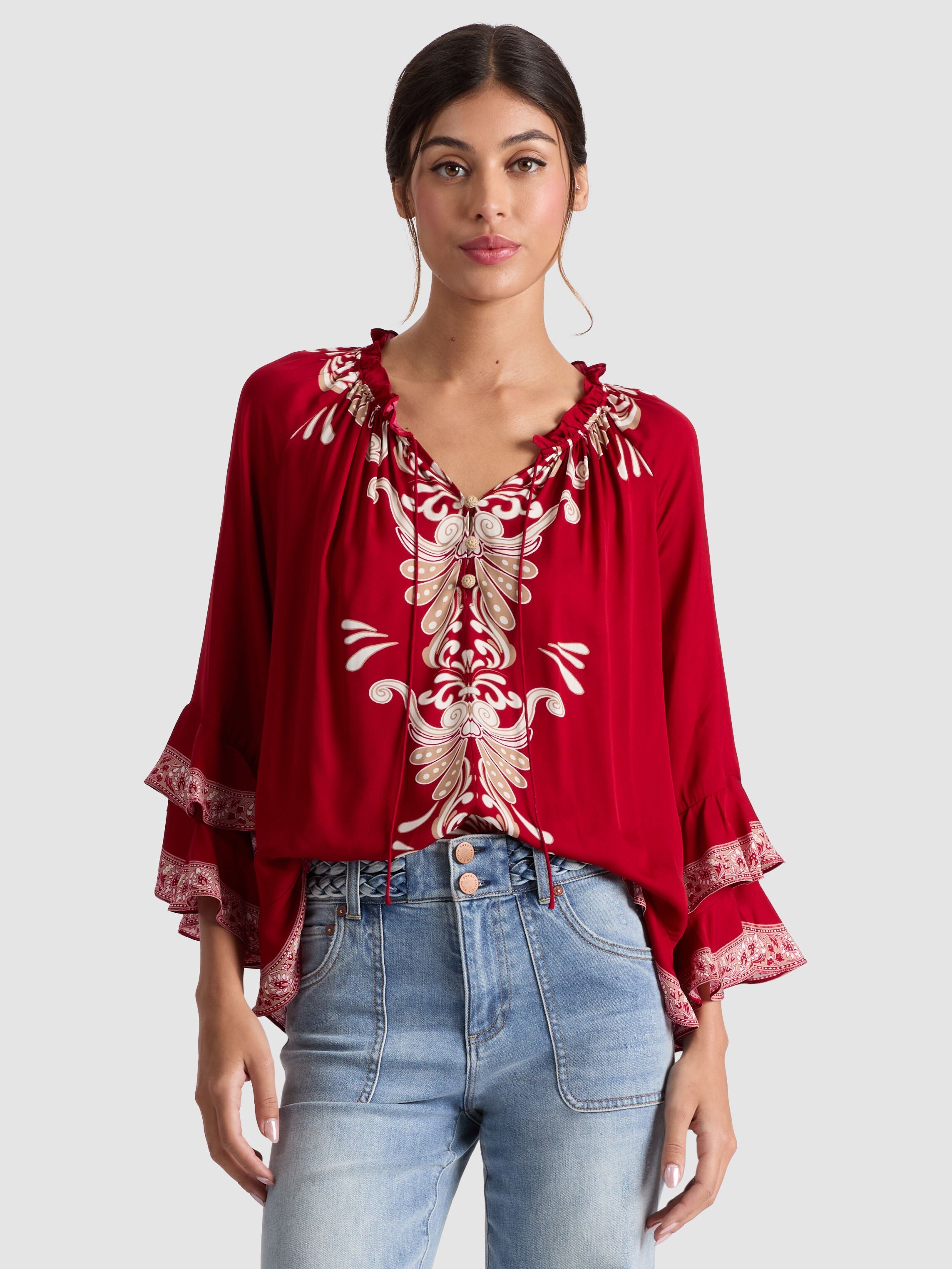 LEONORA TUNIC TOP-ALICE + OLIVIA