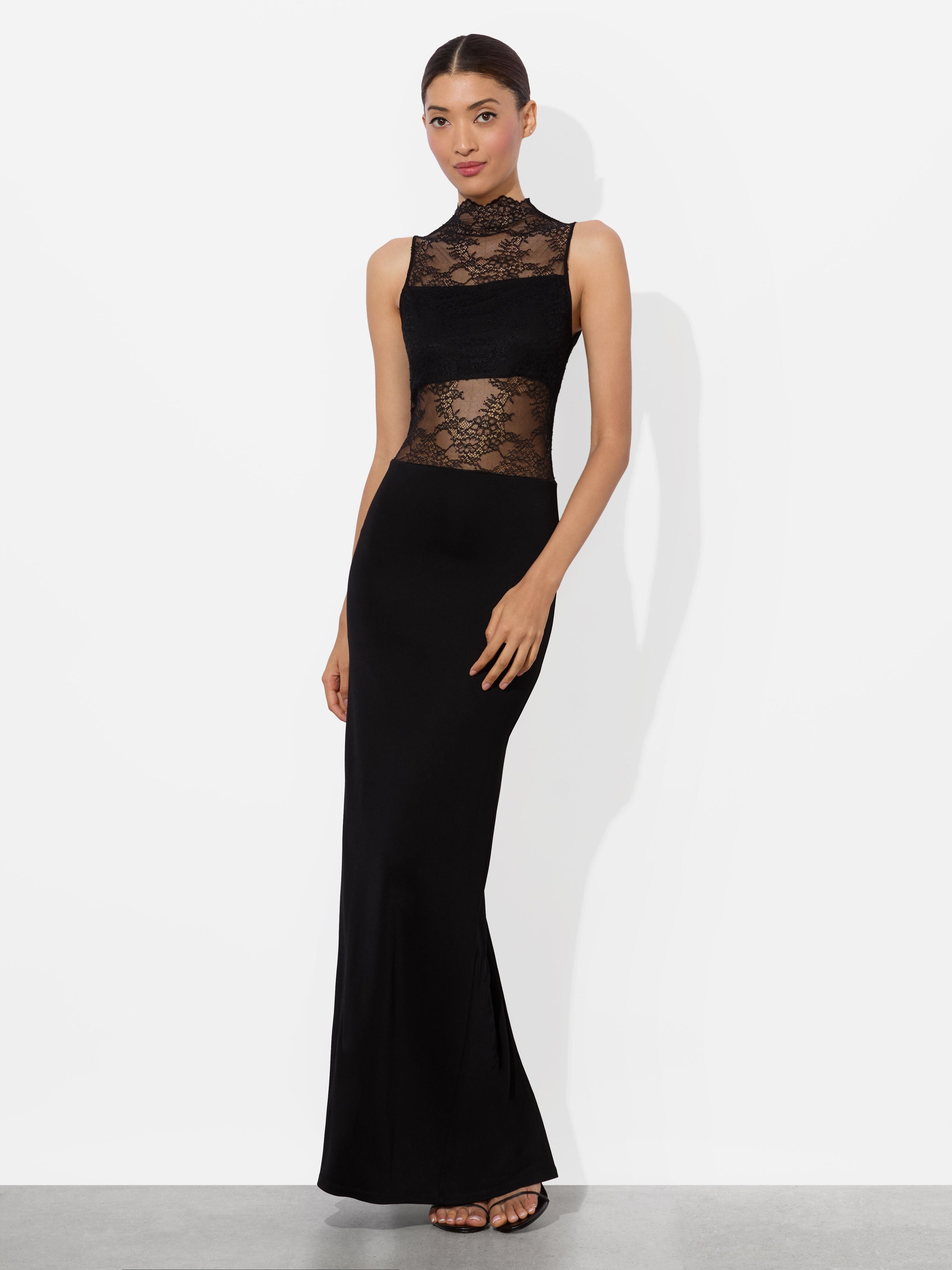 NICHOL LACE MAXI DRESS-ALICE + OLIVIA