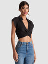 MILA CROPPED TOP-ALICE + OLIVIA