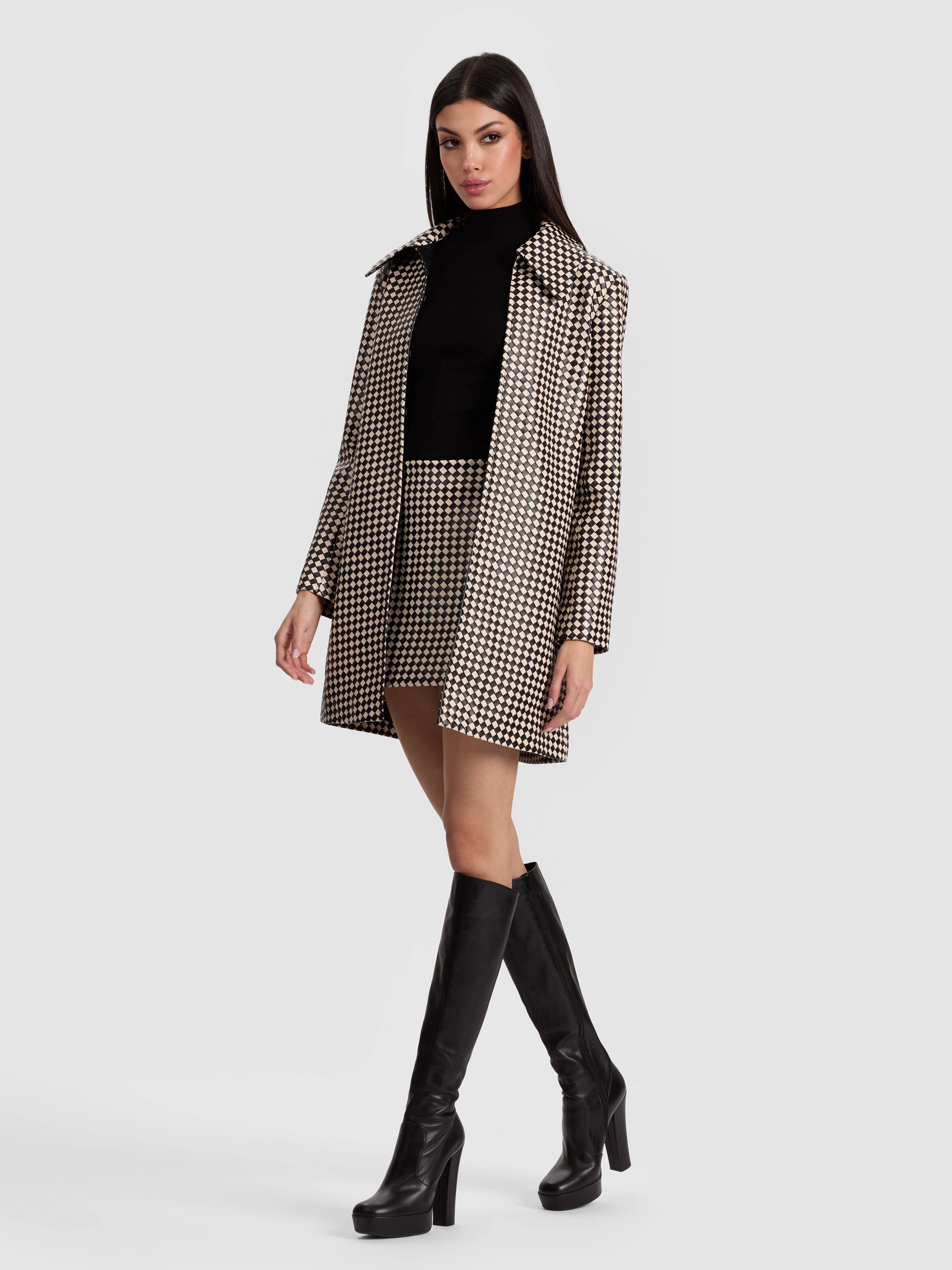 LOGAN VEGAN COAT-ALICE + OLIVIA