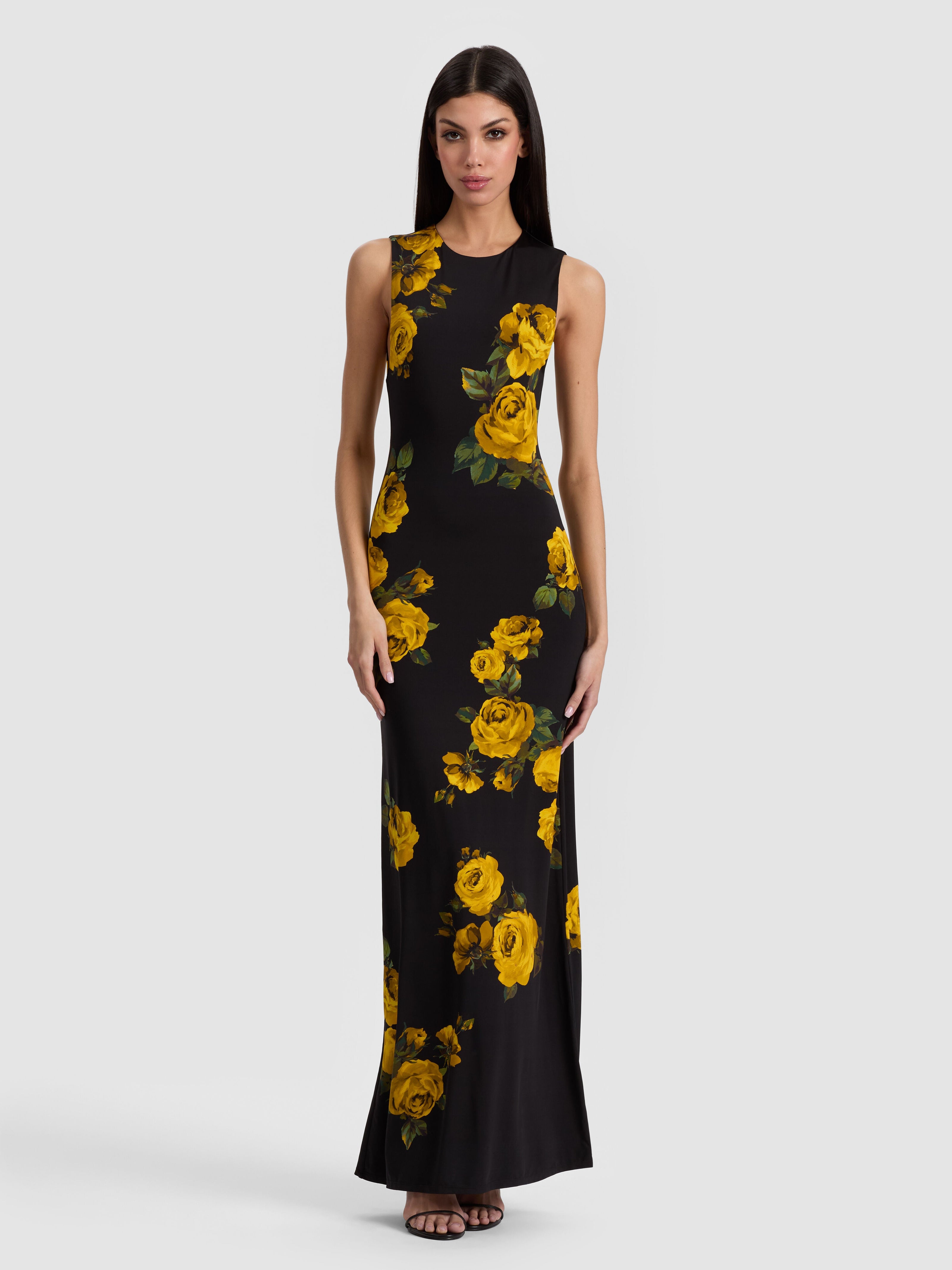 DELORA OPEN BACK MAXI DRESS-ALICE + OLIVIA