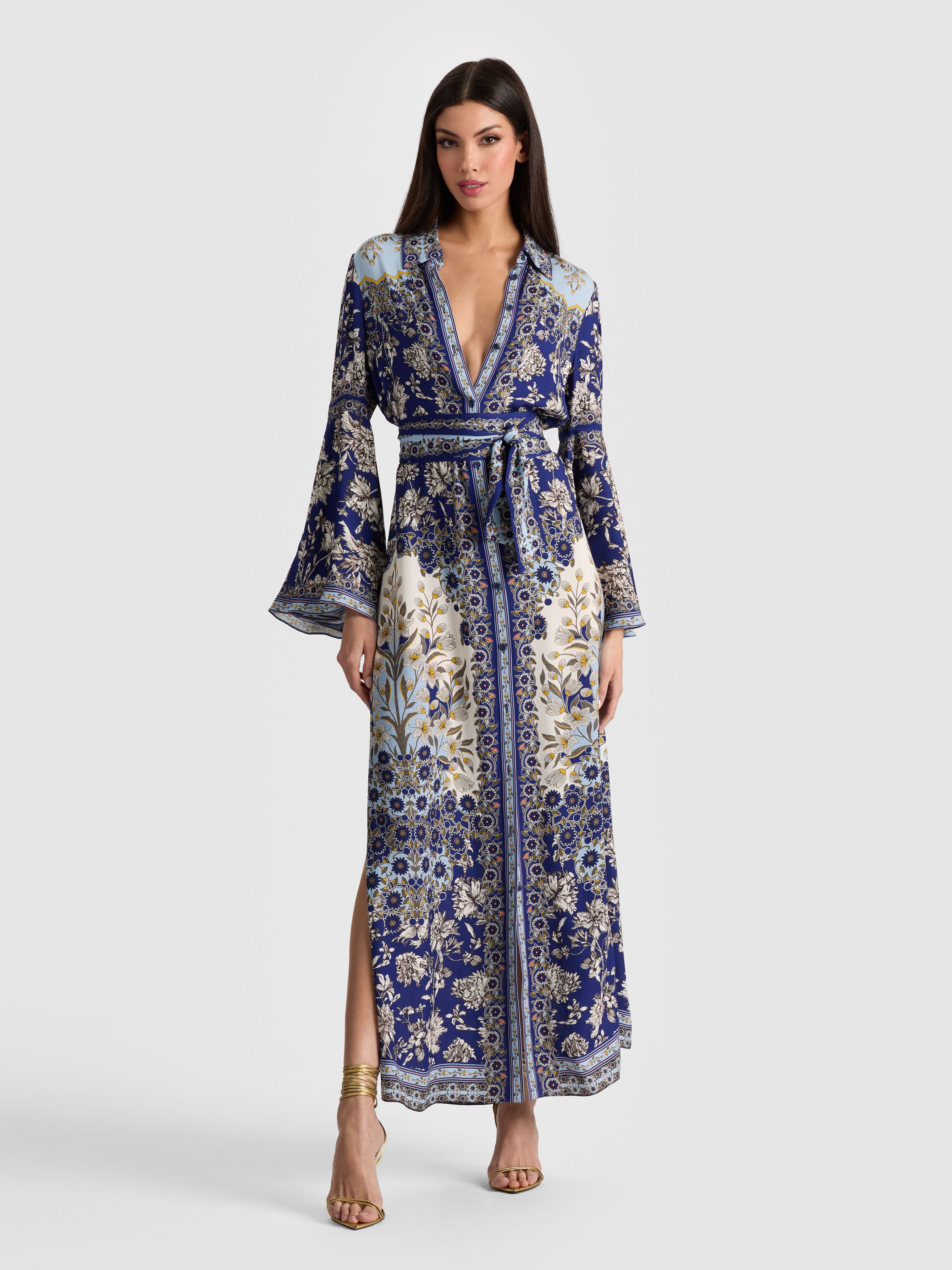 CHASSIDY BELL SLEEVE DRESS-ALICE + OLIVIA