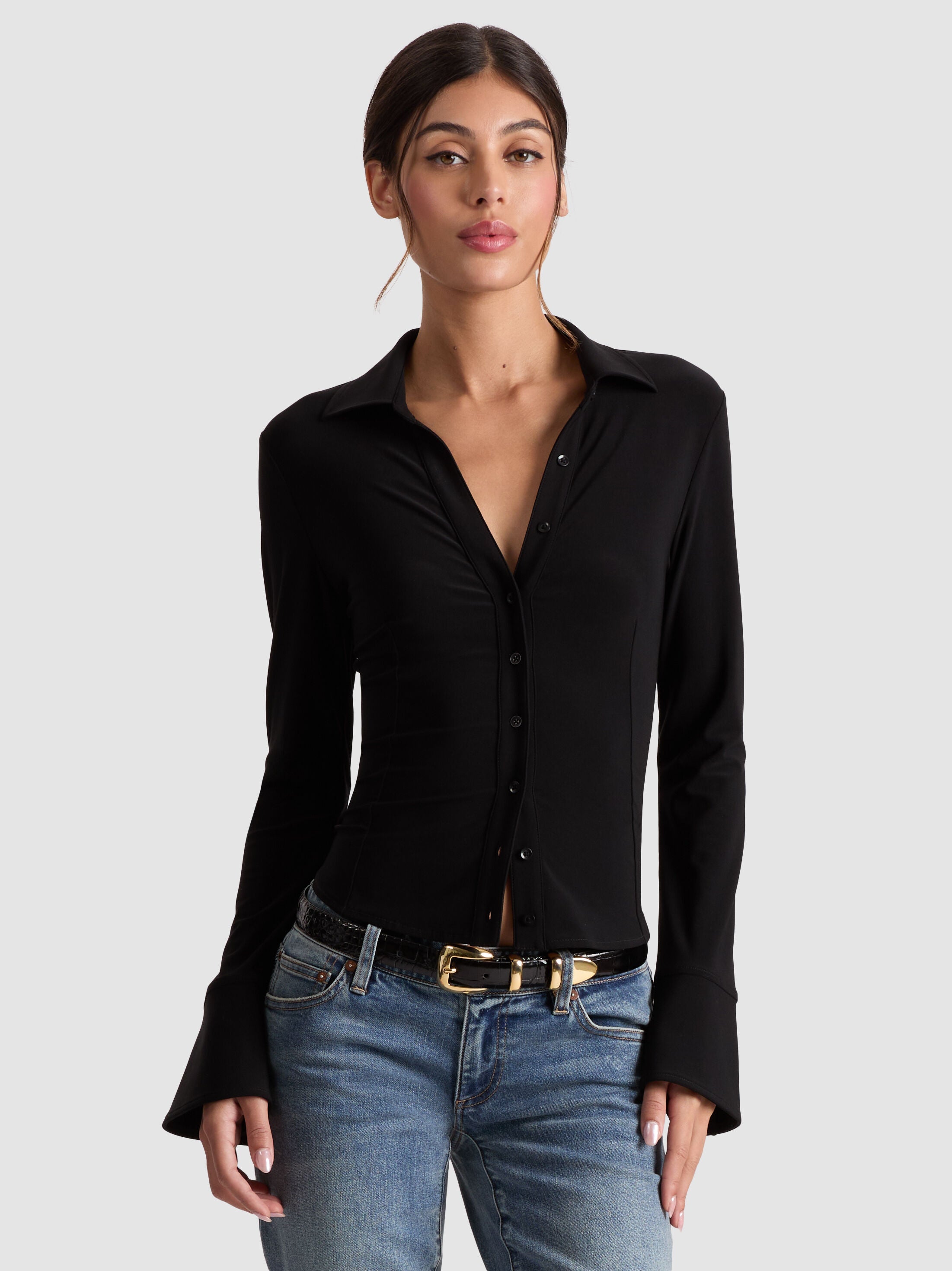 FREYA FITTED TOP-ALICE + OLIVIA