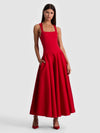 ADLEY DROP WAIST MIDI DRESS-ALICE + OLIVIA