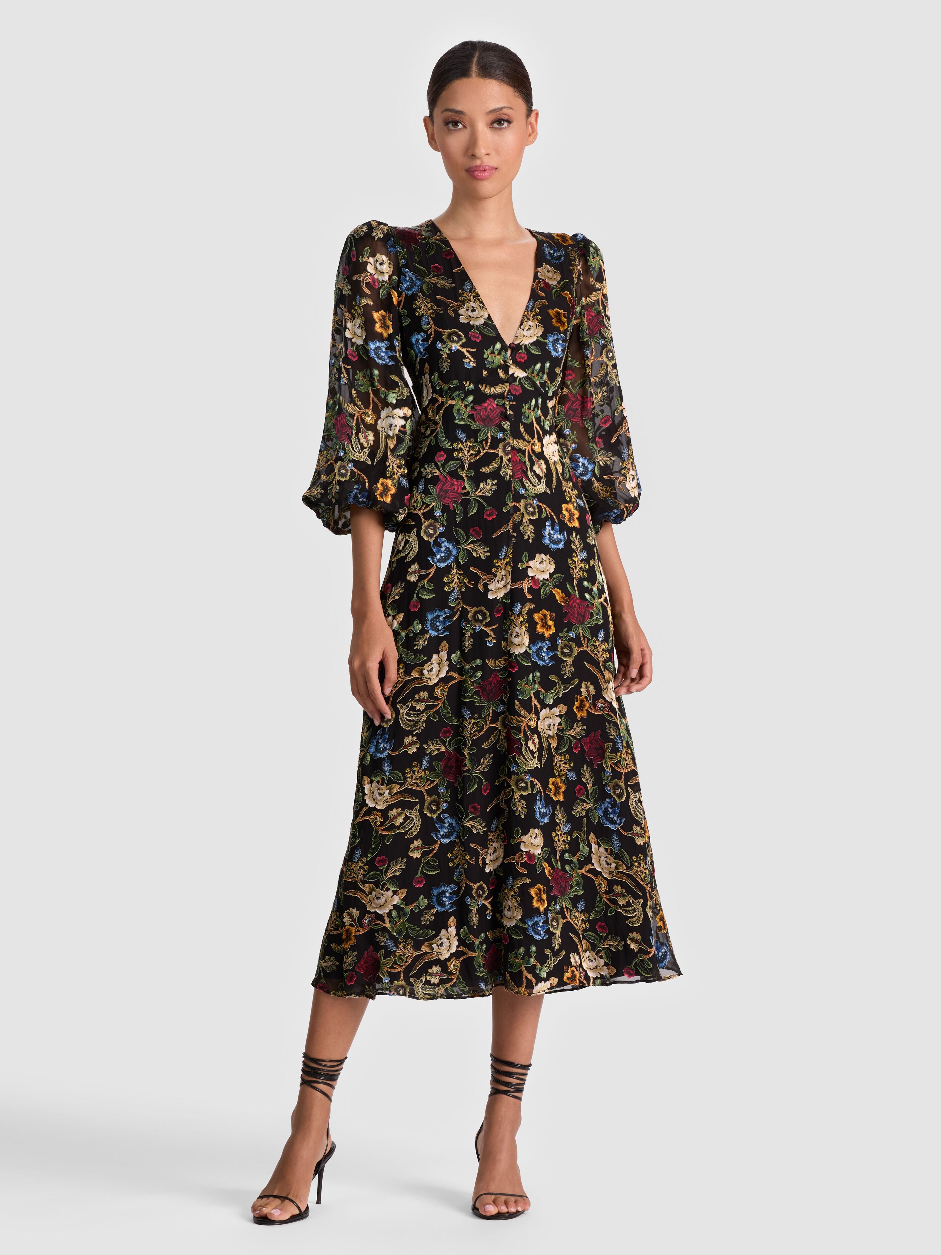 MONA MIDI DRESS-ALICE + OLIVIA