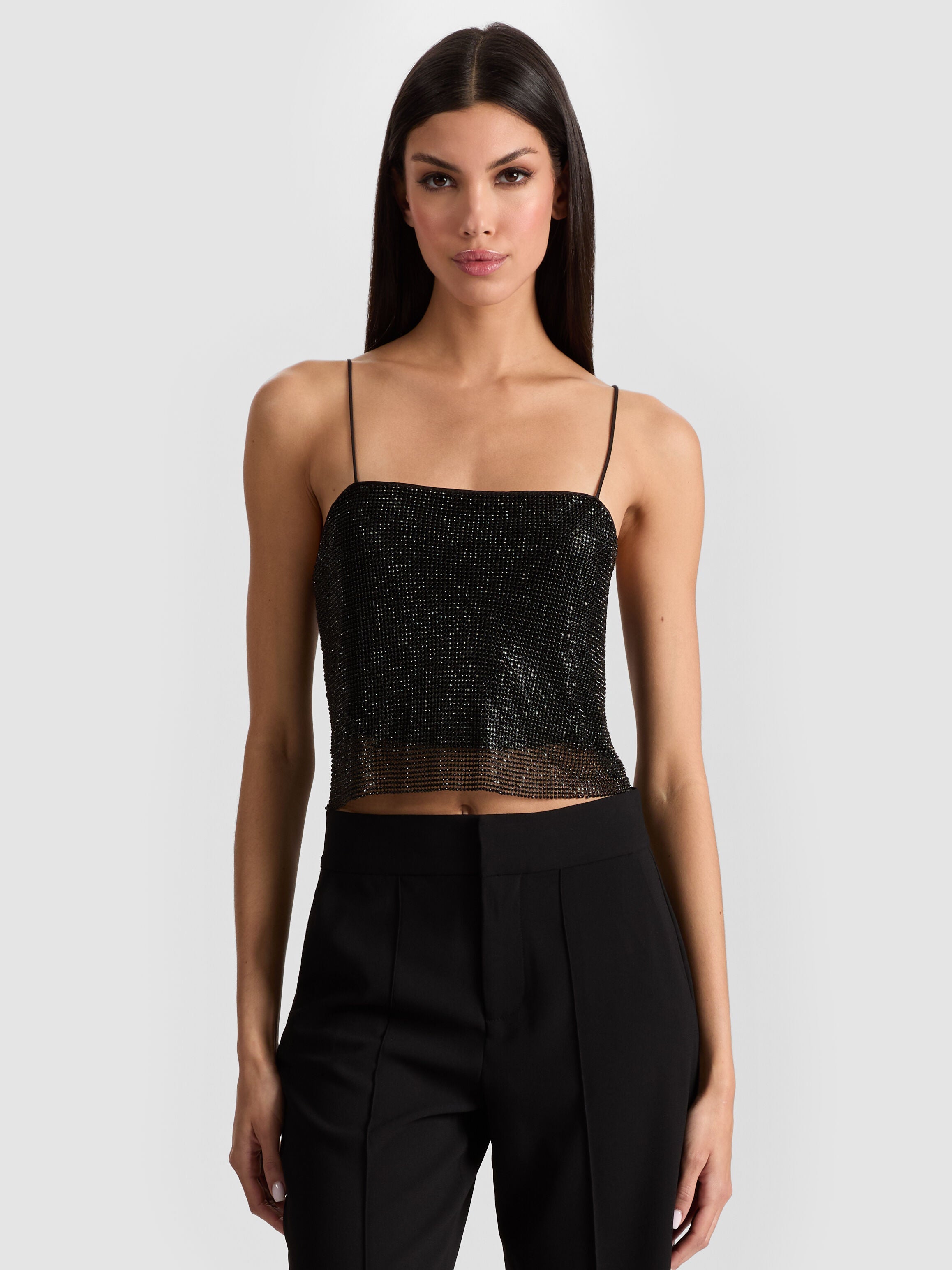 GRAZI CHAINMAIL TOP-ALICE + OLIVIA