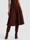 SOSIE SUEDE MIDI SKIRT-ALICE + OLIVIA