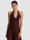 CROSBY SUEDE VEST-ALICE + OLIVIA