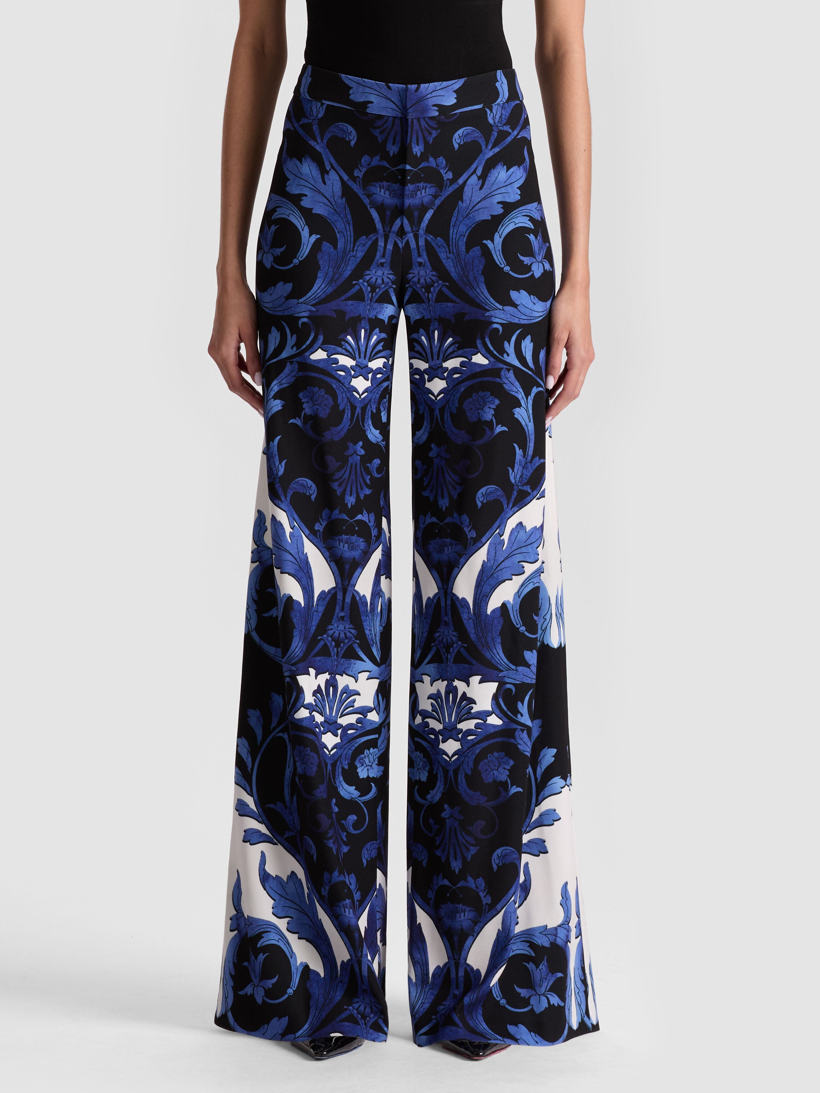 RONNIE WIDE LEG TROUSER-ALICE + OLIVIA