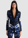 BREANN PRINTED LINEN BLAZER-ALICE + OLIVIA