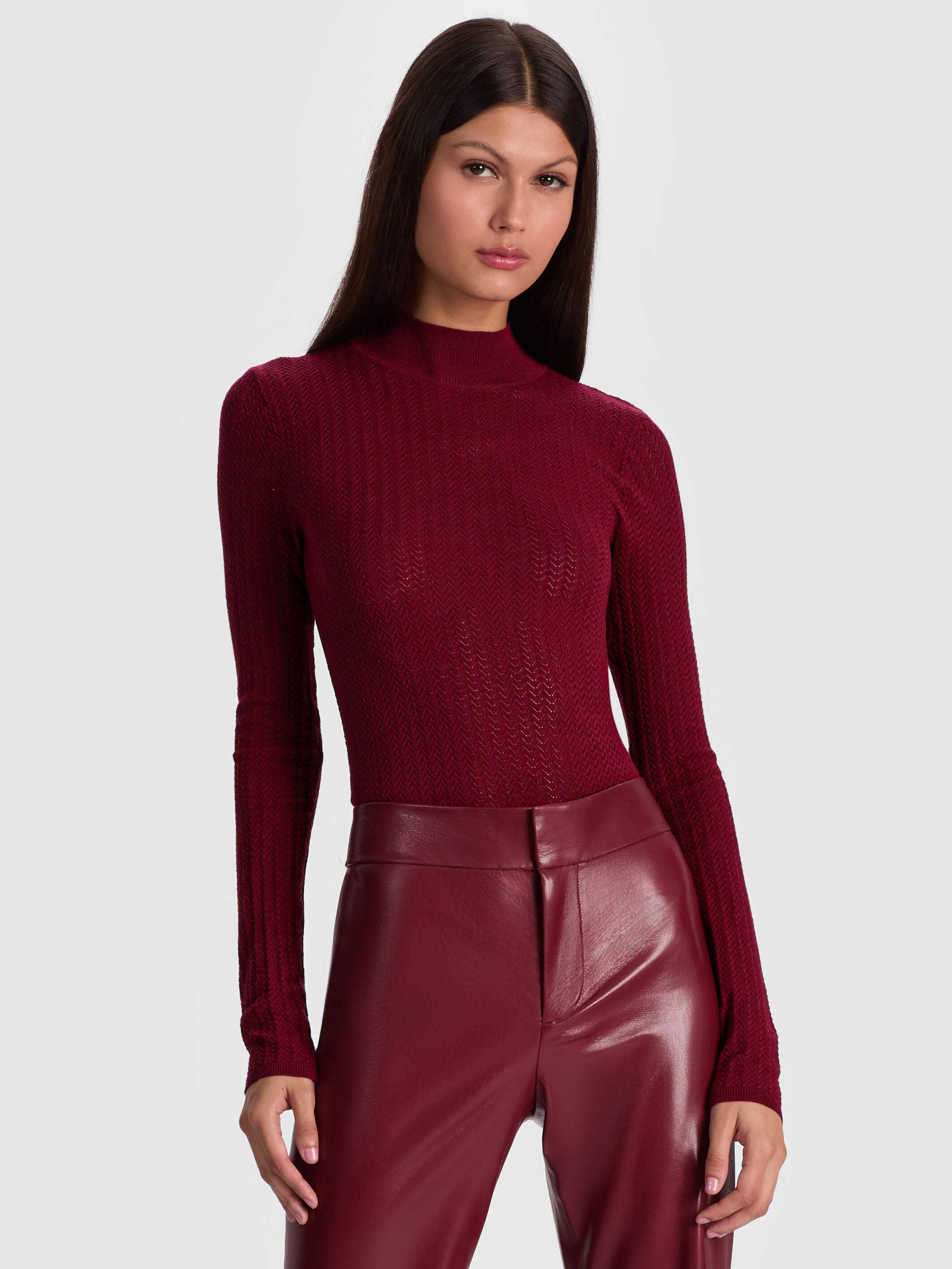 LANIE POINTELLE PULLOVER-ALICE + OLIVIA