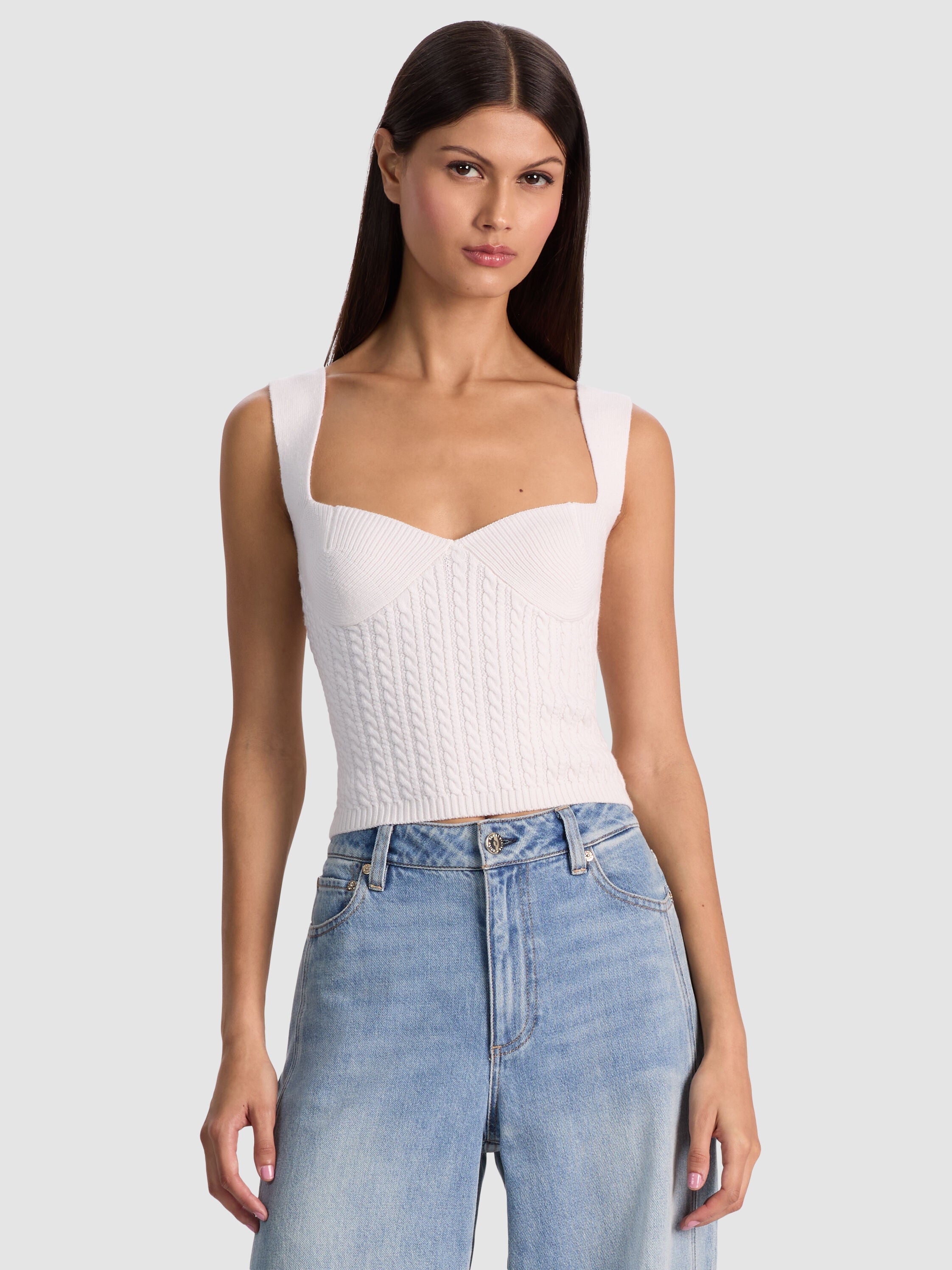 ADRIANNA KNIT CORSET-ALICE + OLIVIA