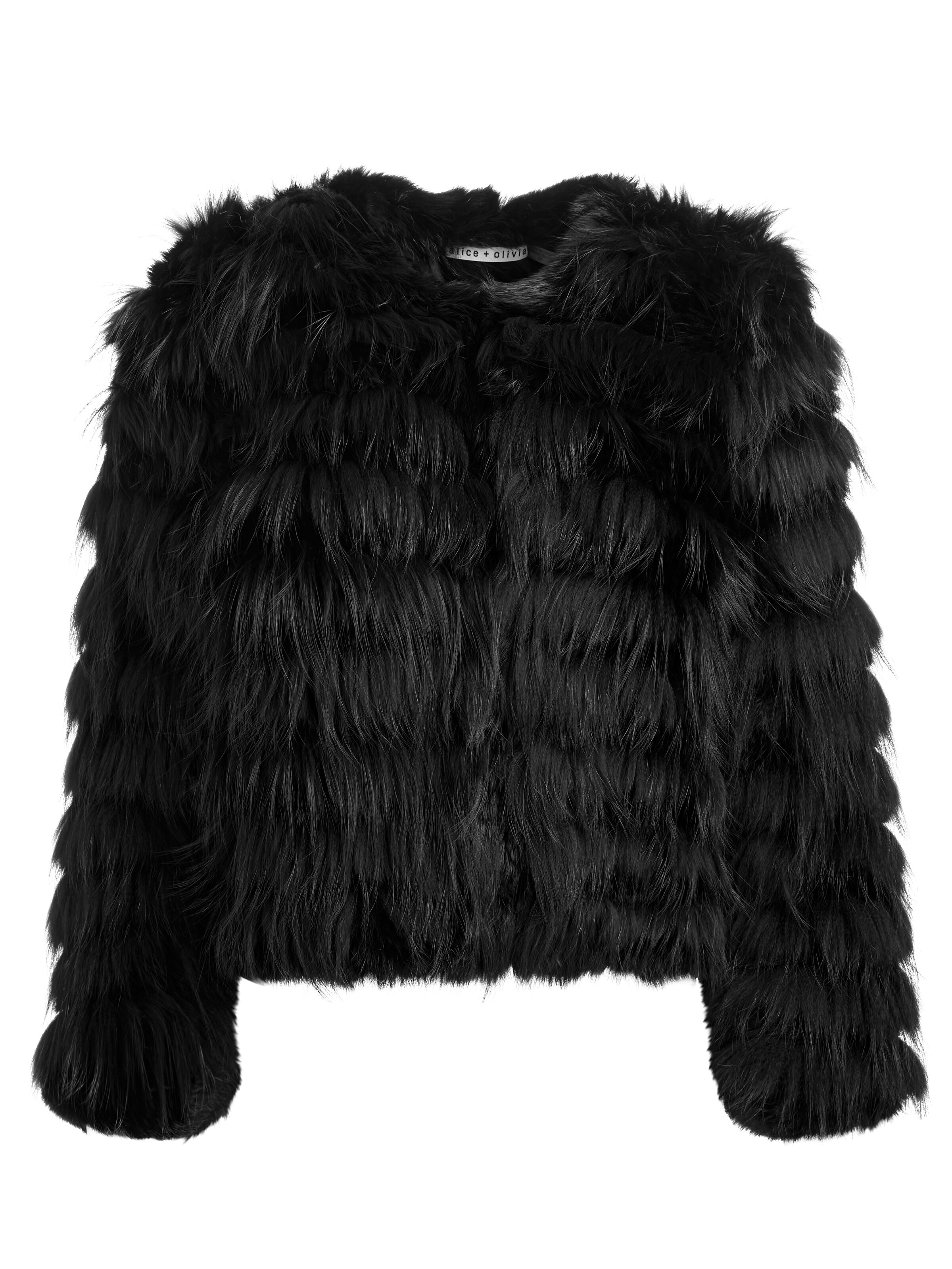 FAWN FUR JACKET-ALICE + OLIVIA
