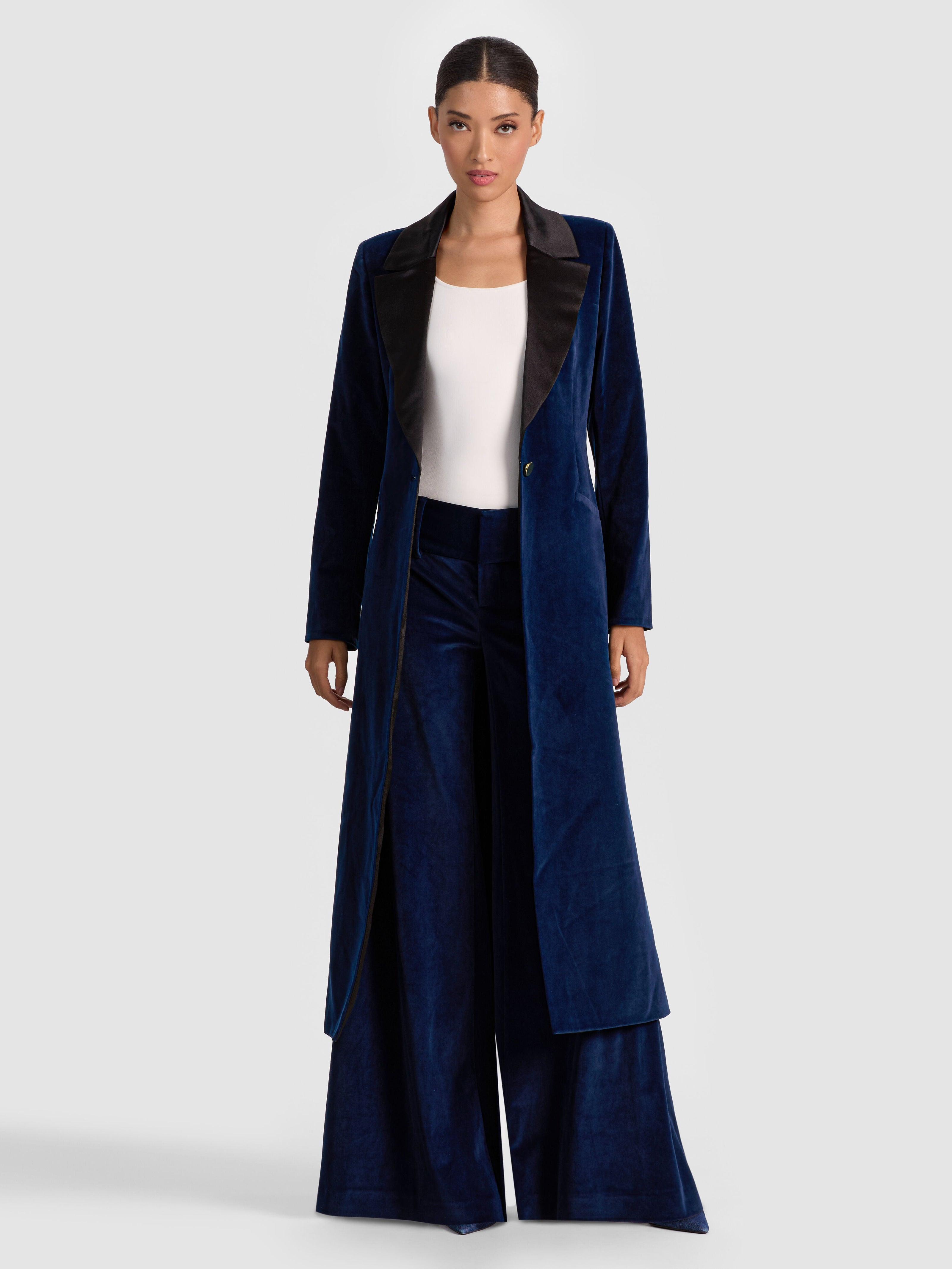 THEO VELVET COAT-DARK MIDNIGHT BLUE-ALICE + OLIVIA