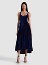 DIANA VELVET STRUCTURED MIDI DRESS-ALICE + OLIVIA