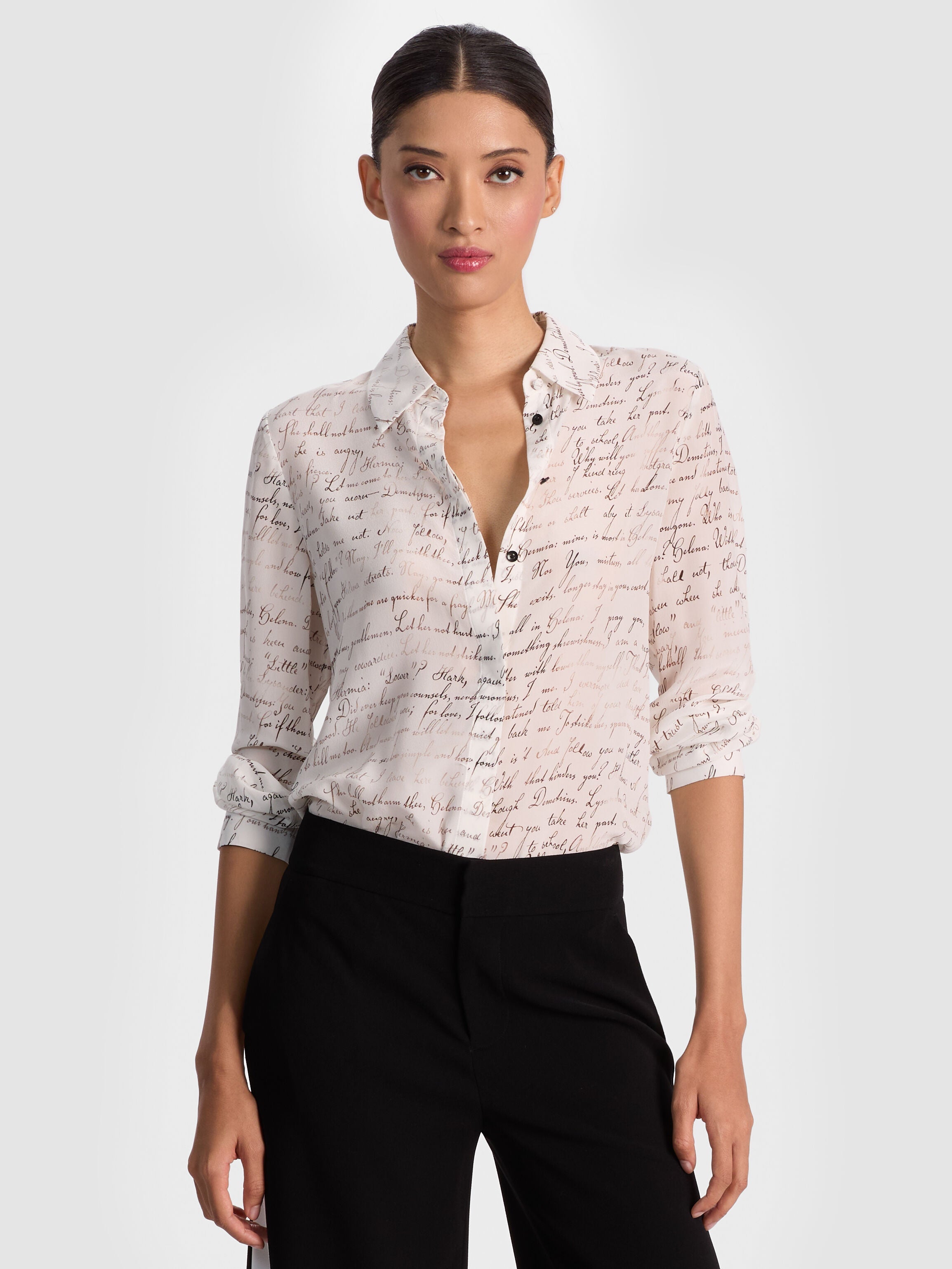 WILLA SILK BLOUSE-ALICE + OLIVIA