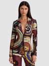 MYA PRINTED BLAZER-ALICE + OLIVIA