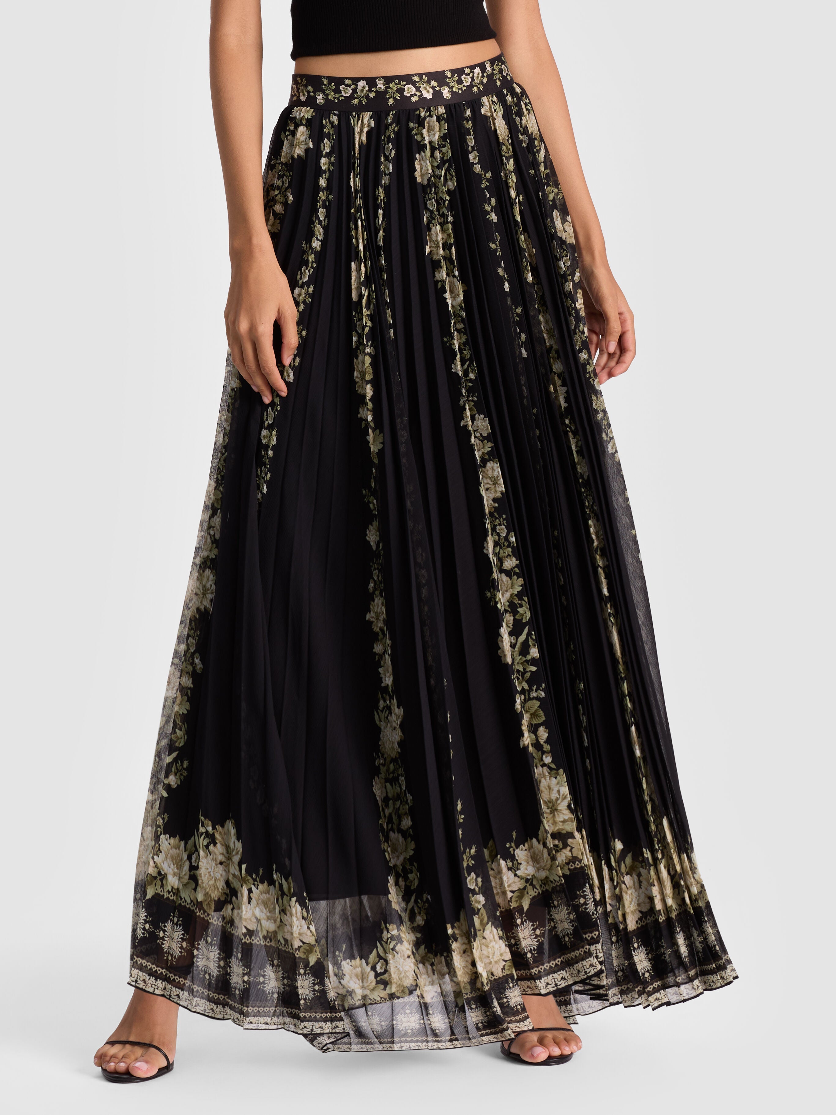KATZ PLEATED MAXI SKIRT-ALICE + OLIVIA