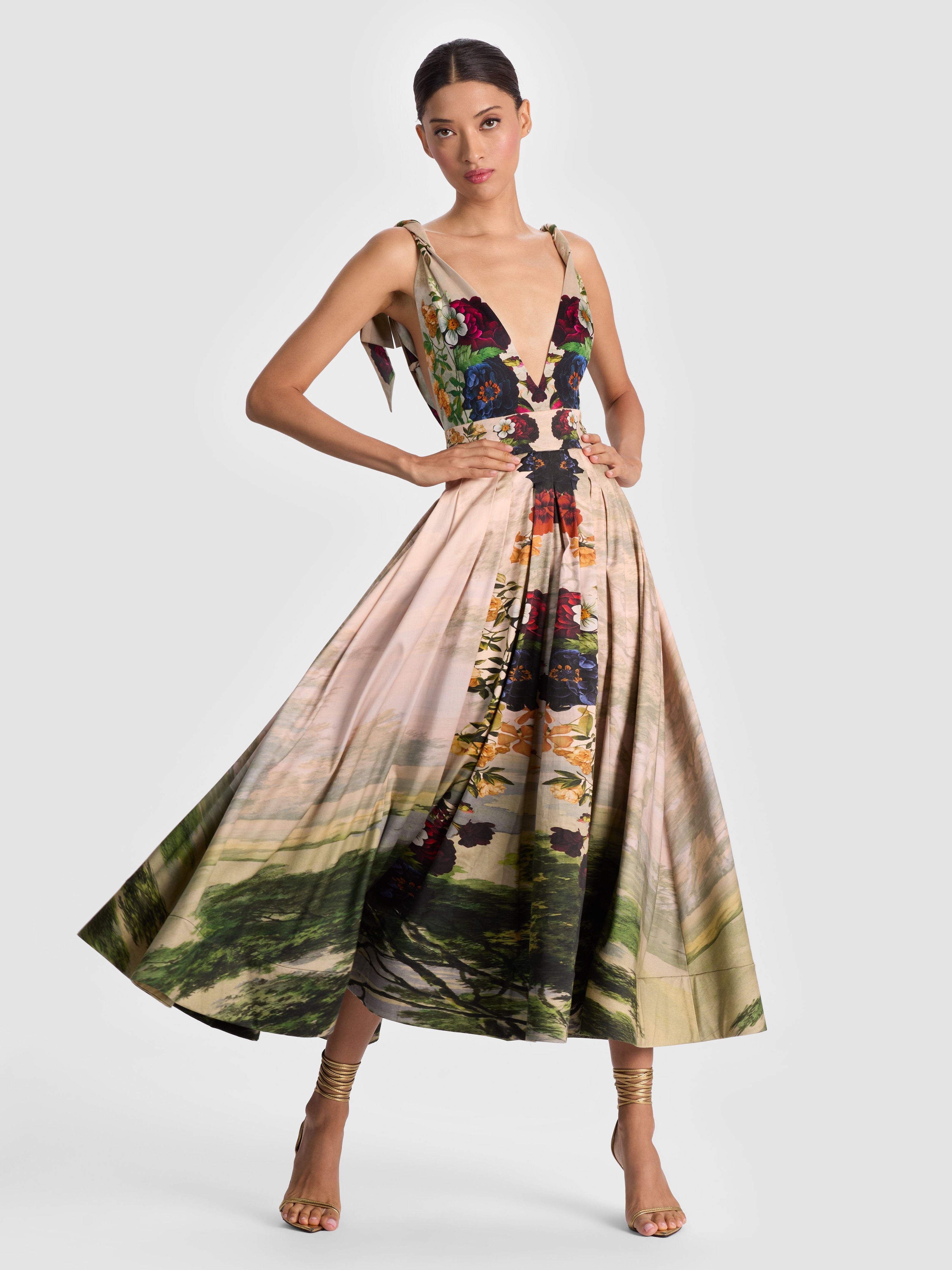 HANA MIDI DRESS-ALICE + OLIVIA