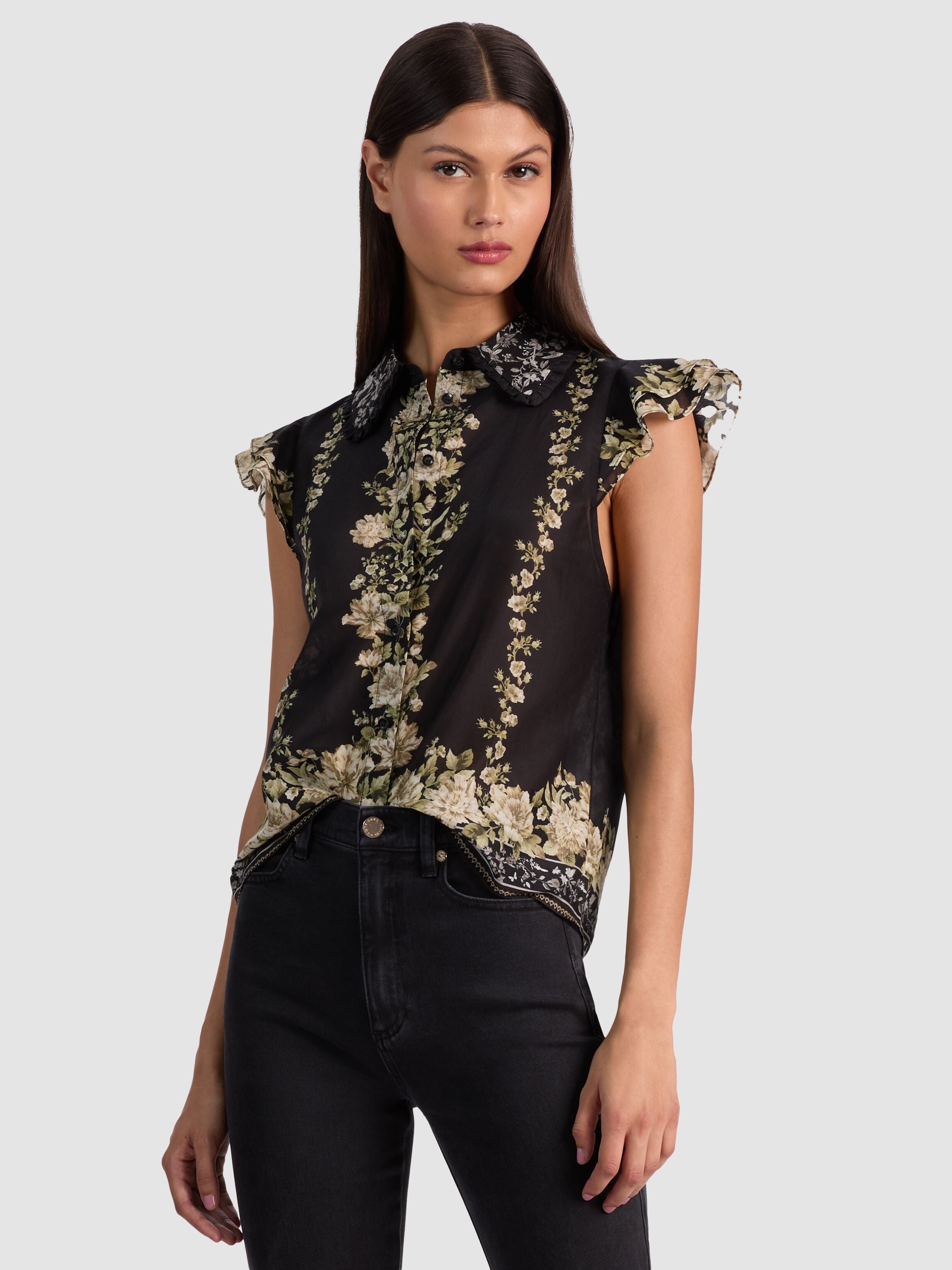 MARTEL BLOUSE-ALICE + OLIVIA