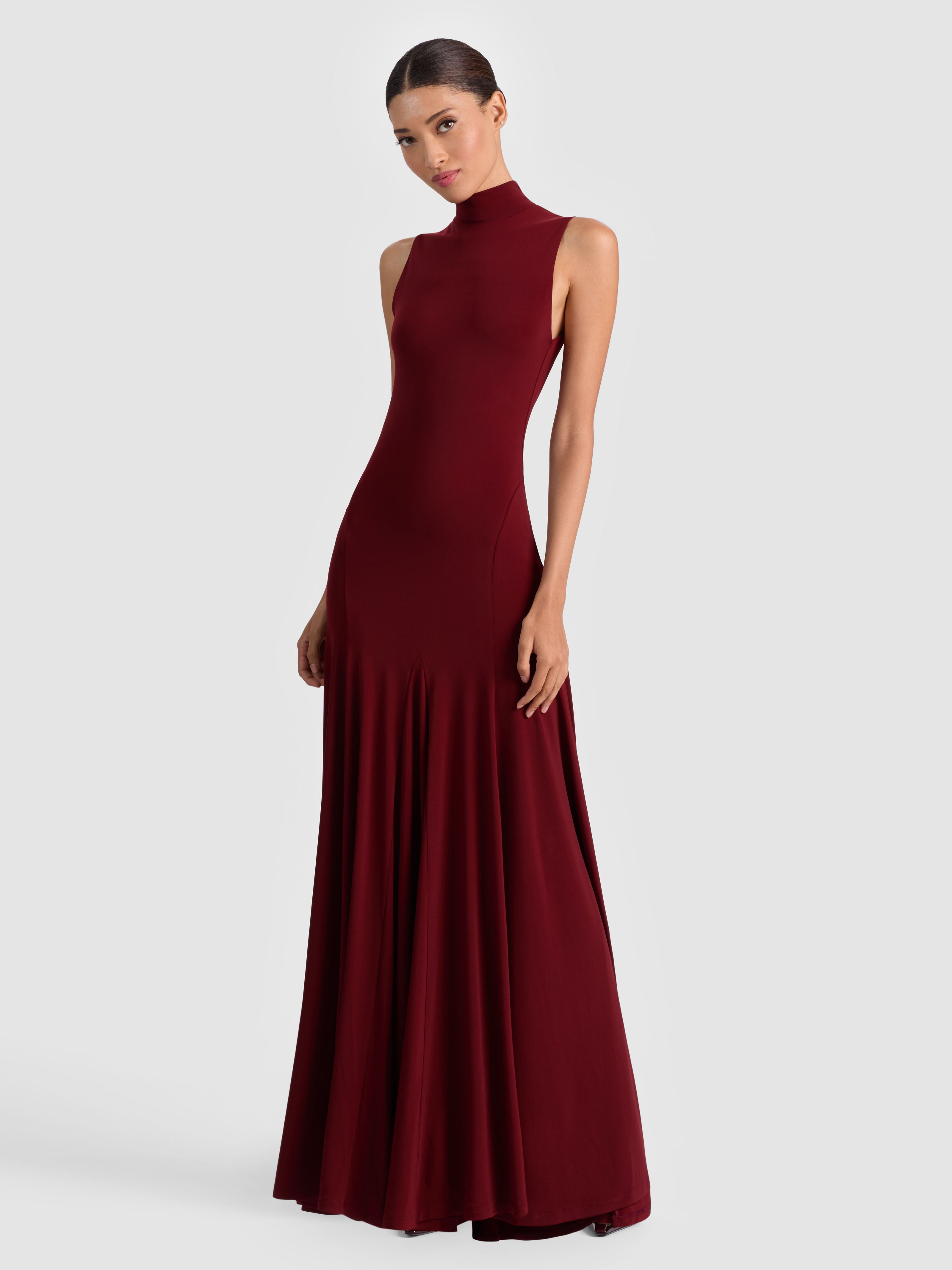 AUGUSTA OPEN BACK MAXI DRESS-ALICE + OLIVIA