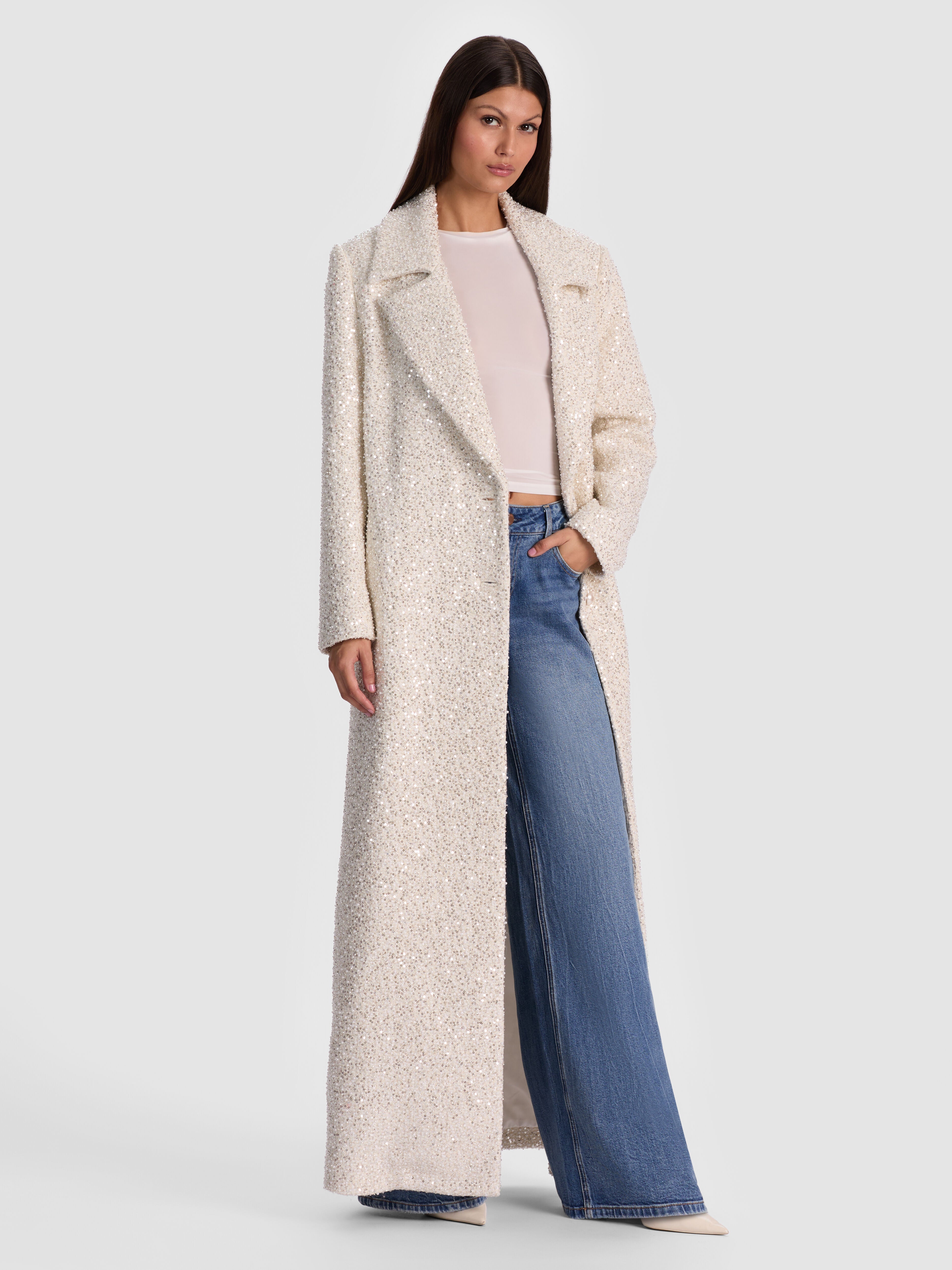 NICHOLAS EMBELLISHED COAT-ALICE + OLIVIA
