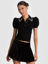 RAMONA EMBELLISHED POLO-ALICE + OLIVIA