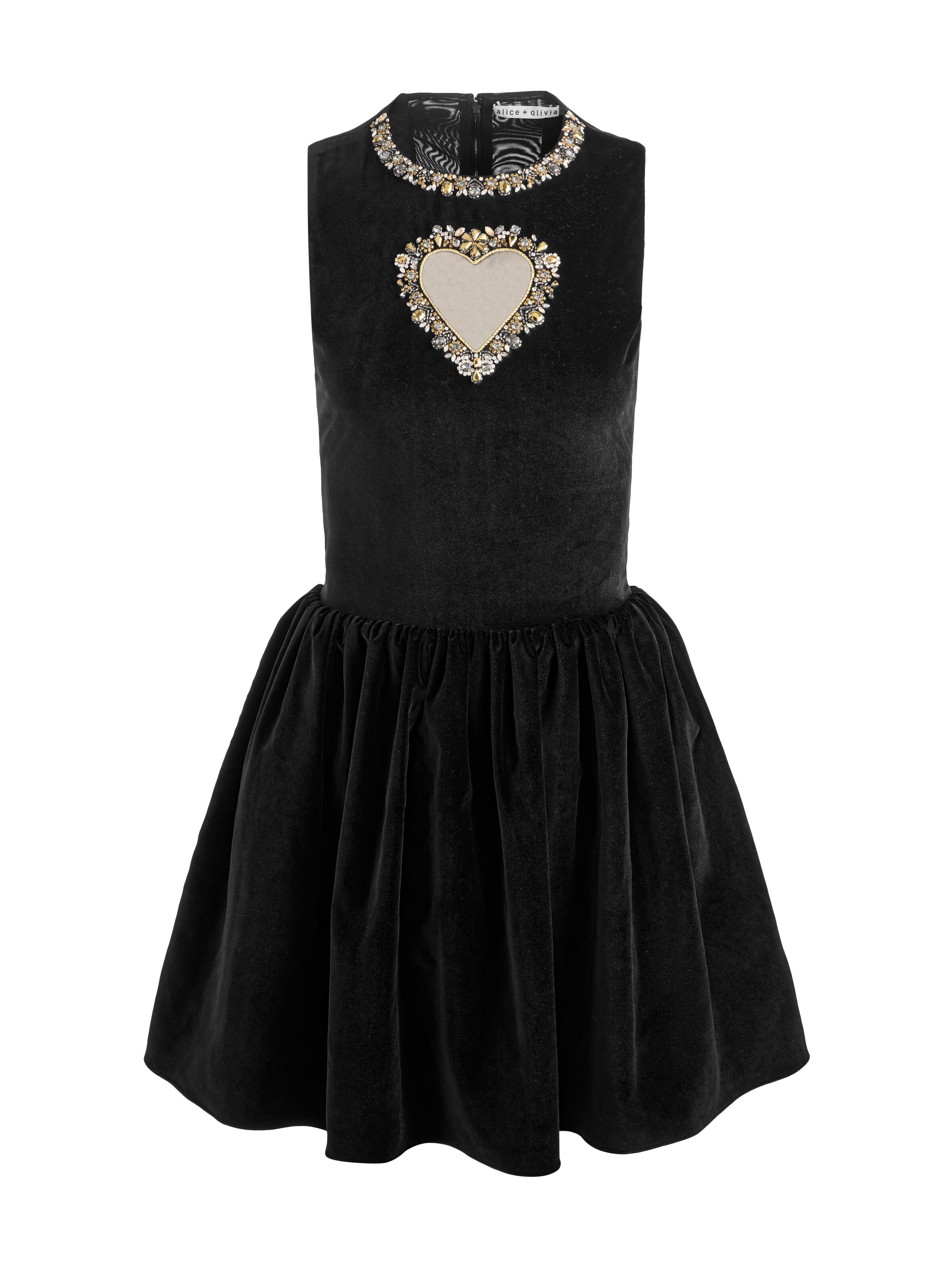ELLA VELVET MINI DRESS-ALICE + OLIVIA