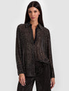 FINELY EMBELLISHED OVERSIZED BUTTON DOWN-ALICE + OLIVIA