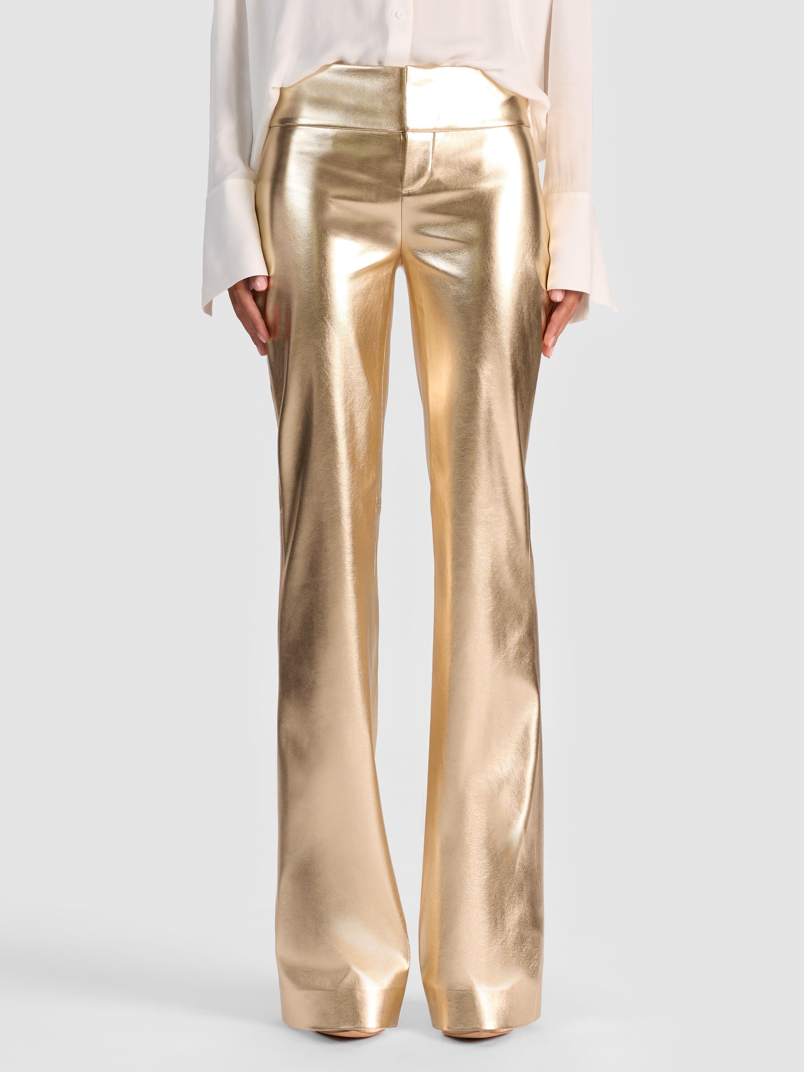 OLIVIA VEGAN BOOTCUT PANT-ALICE + OLIVIA