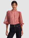 EUGENIA LACE BLOUSE-ALICE + OLIVIA