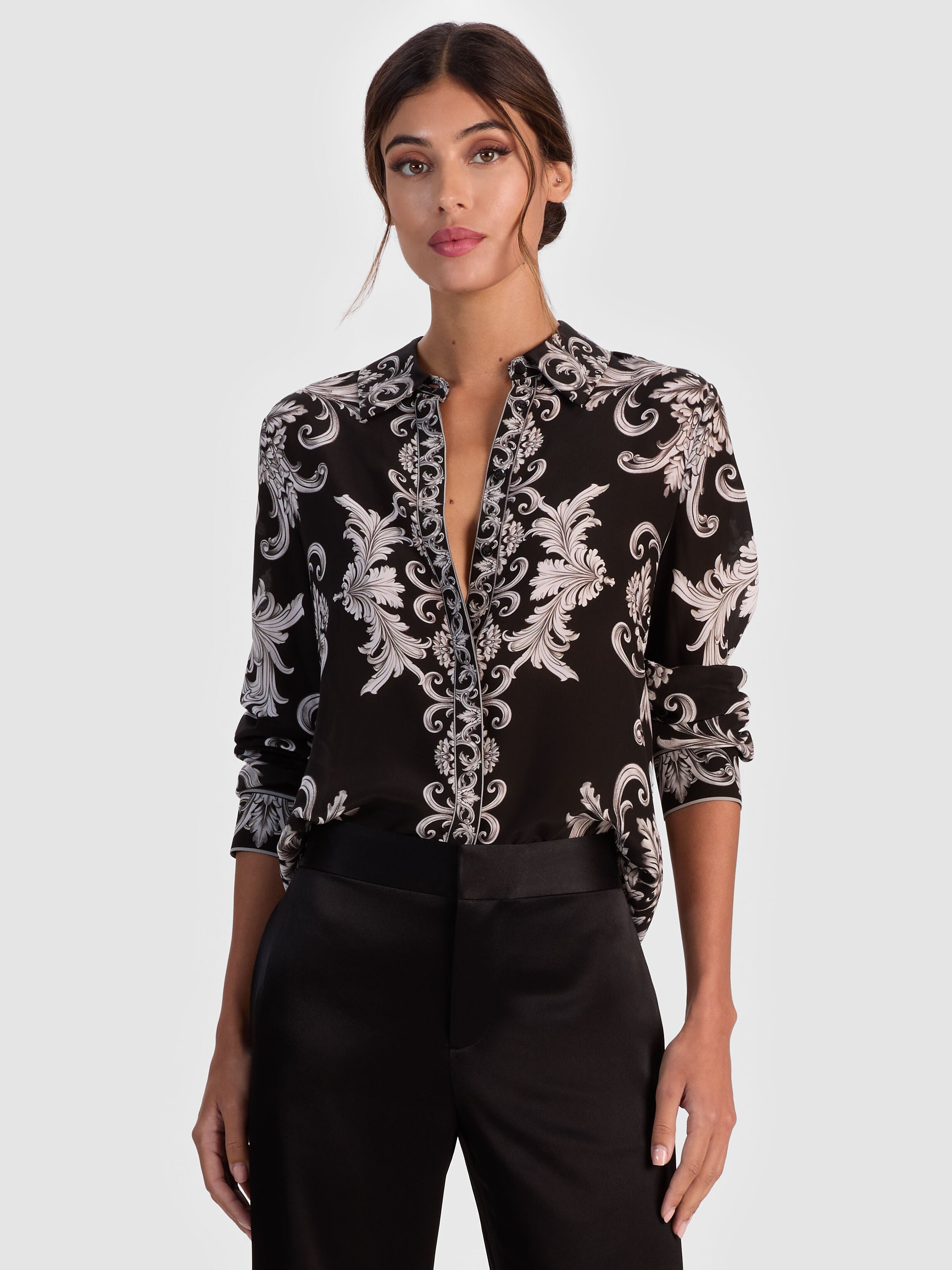 WILLA SILK BLOUSE-ALICE + OLIVIA