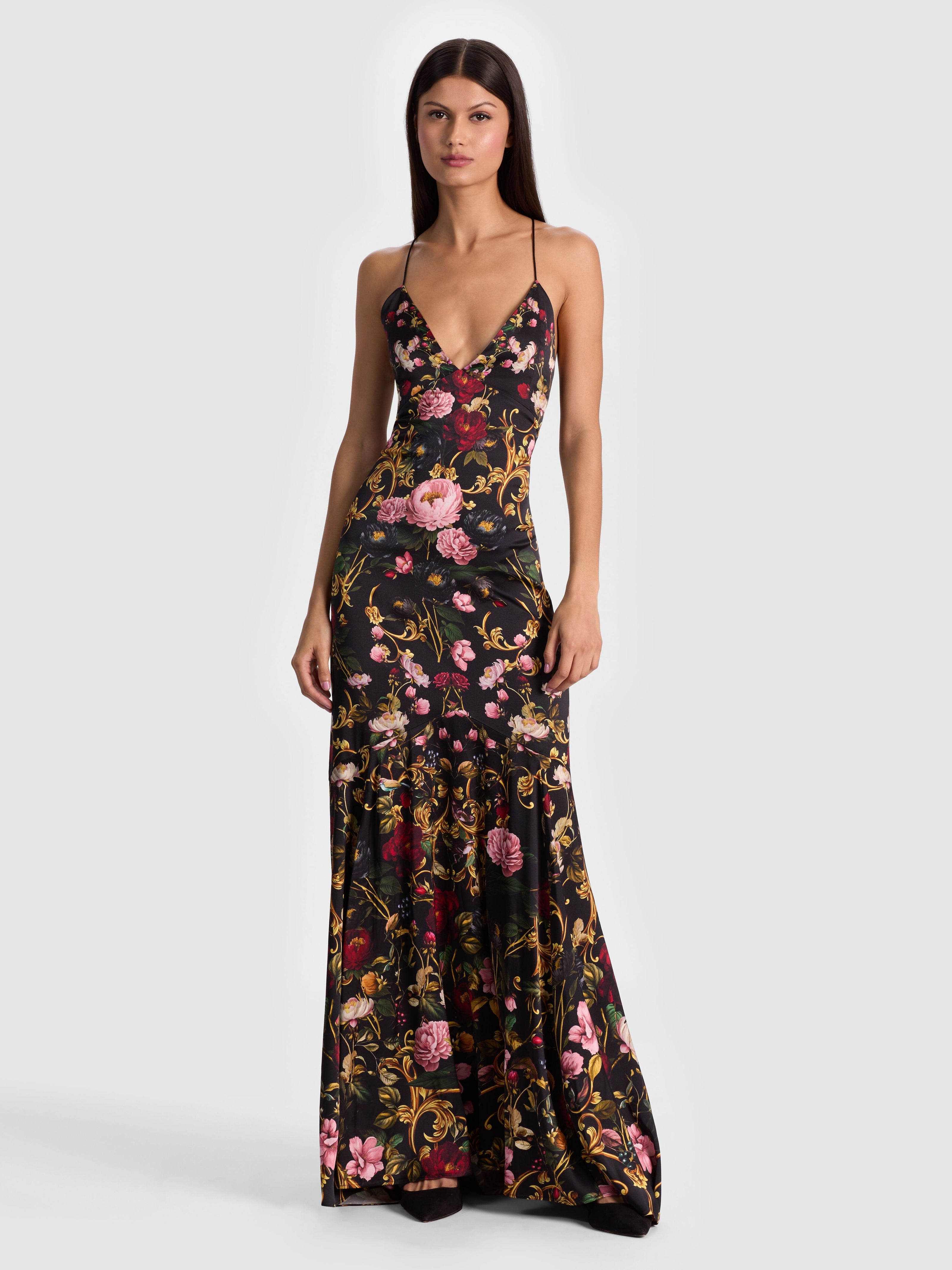 MILTA MERMAID SLIP DRESS-ALICE + OLIVIA