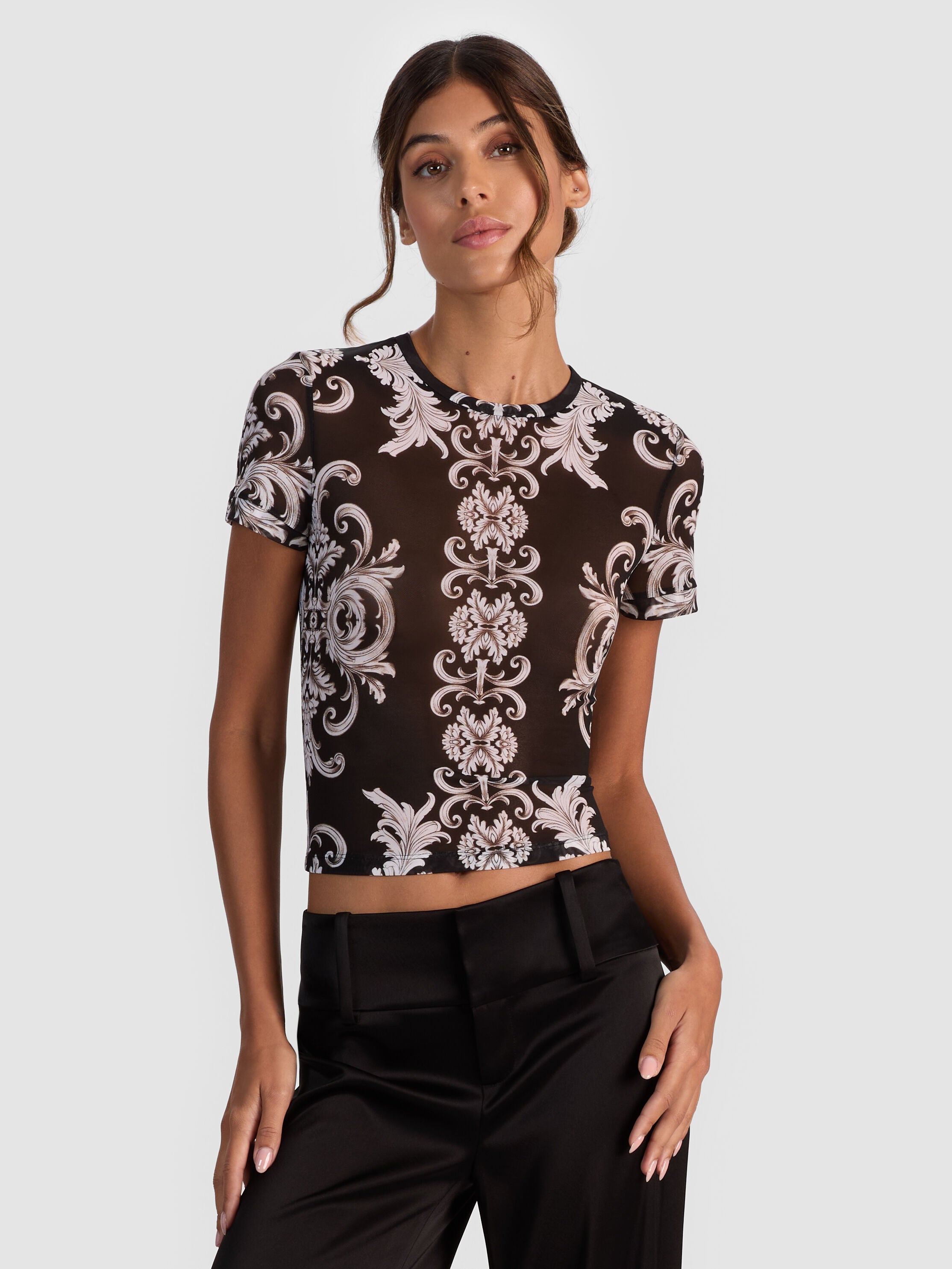 TESS MESH TEE-ALICE + OLIVIA
