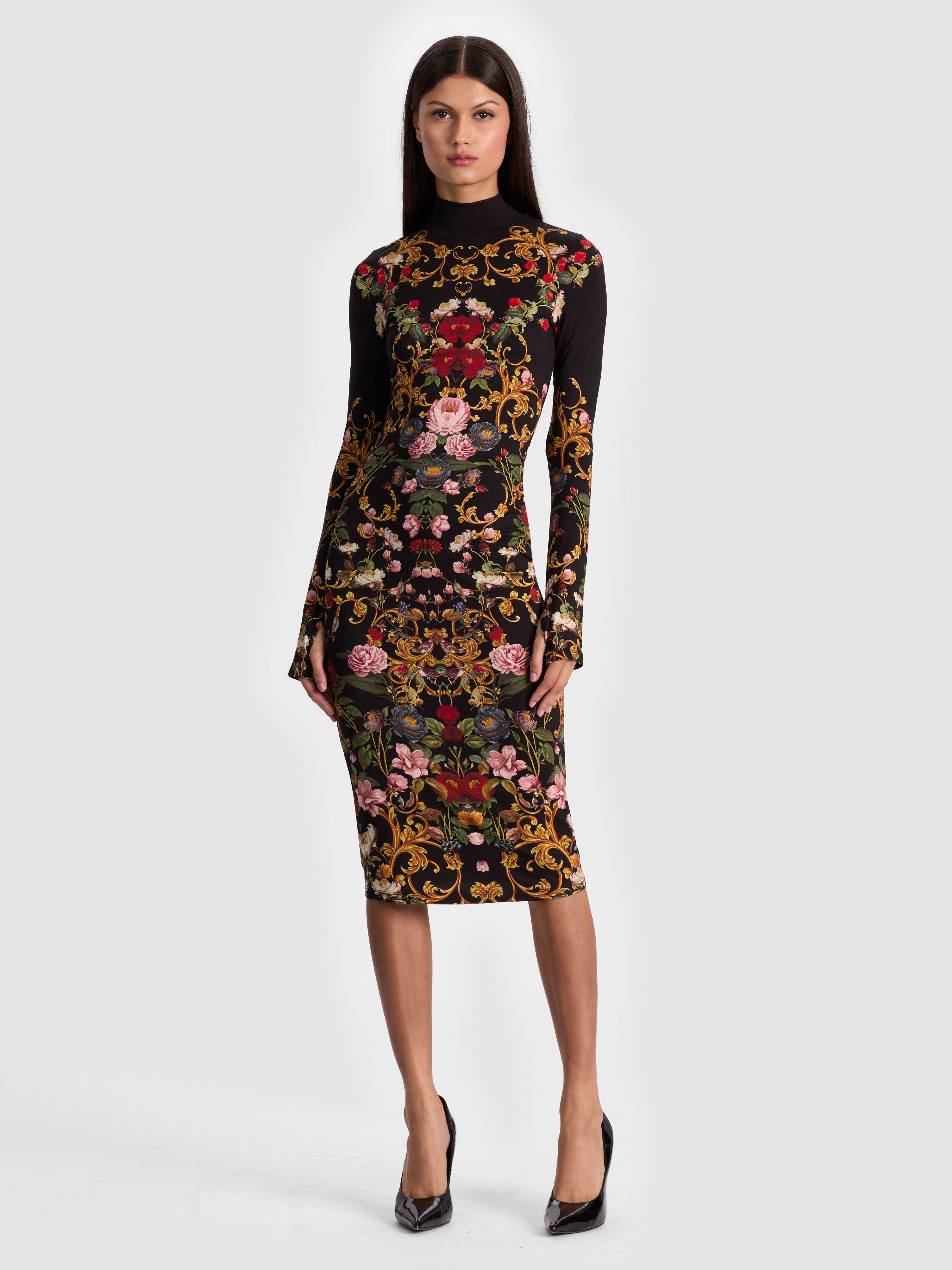 DELORA MIDI DRESS-ALICE + OLIVIA
